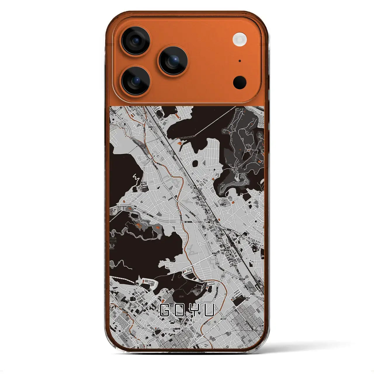 【御油(愛知県)】地図柄iPhoneケース(クリアタイプ)