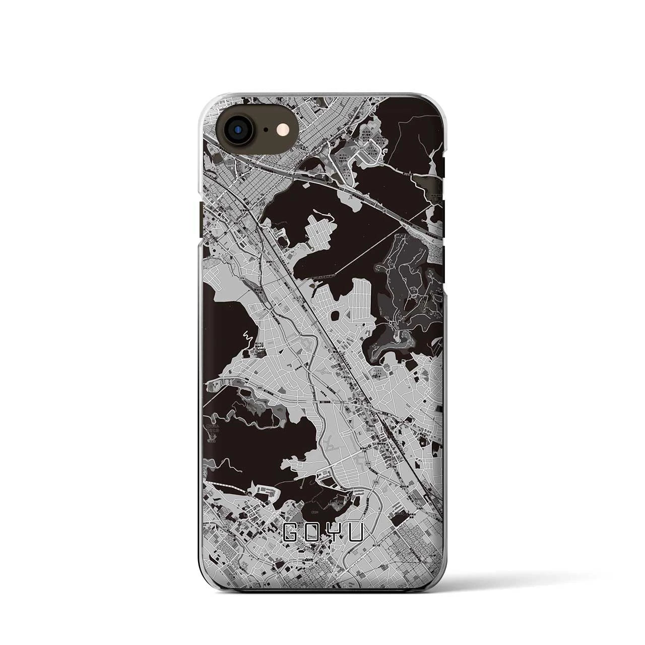 【御油(愛知県)】地図柄iPhoneケース(クリアタイプ)