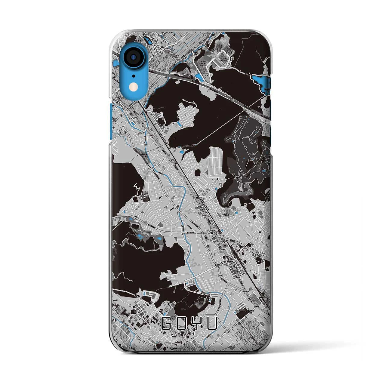 【御油(愛知県)】地図柄iPhoneケース(クリアタイプ)