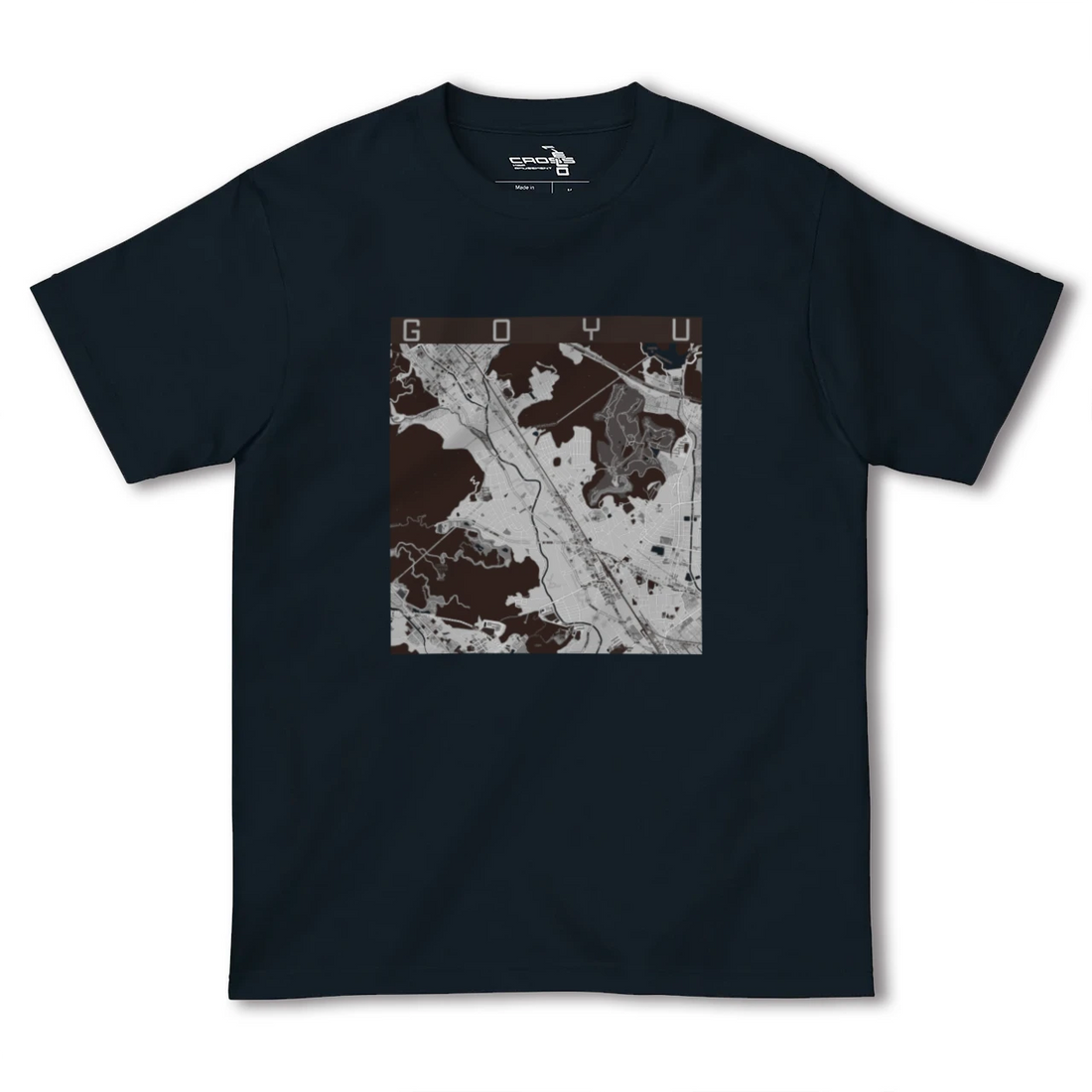 【御油(愛知県)】地図柄ヘビーウェイトTシャツ