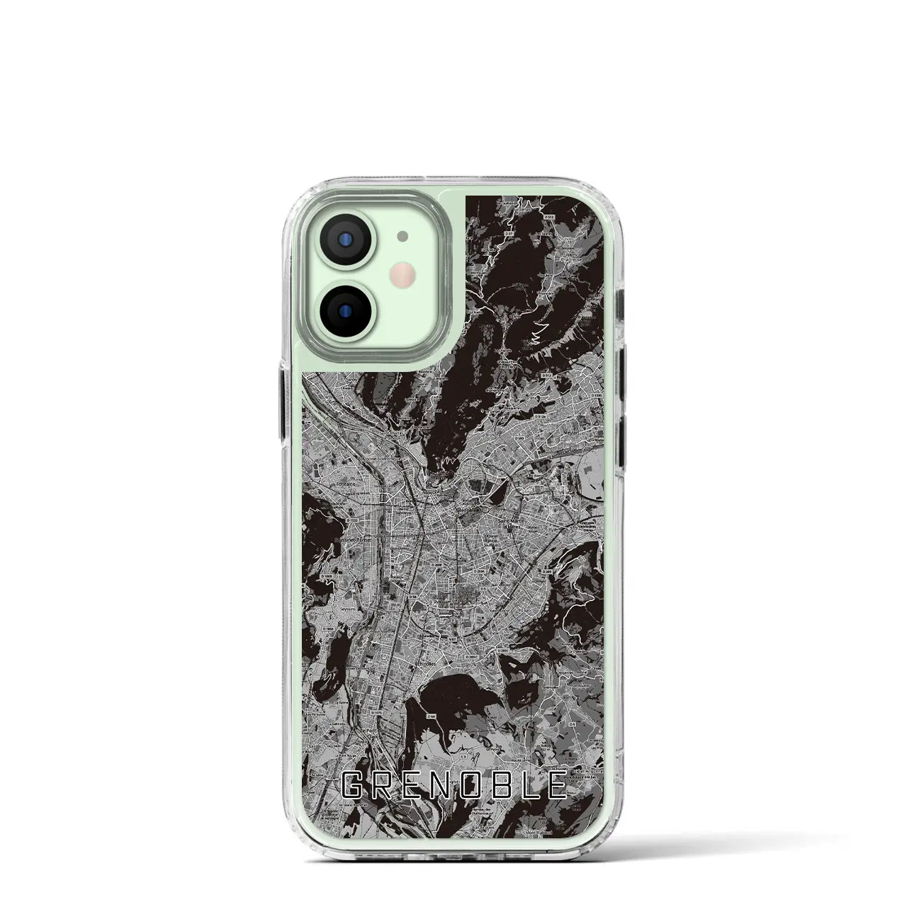 【グルノーブル(フランス)】地図柄iPhoneケース(MagSafeタイプ)