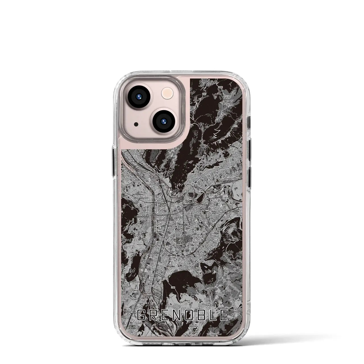 【グルノーブル(フランス)】地図柄iPhoneケース(MagSafeタイプ)