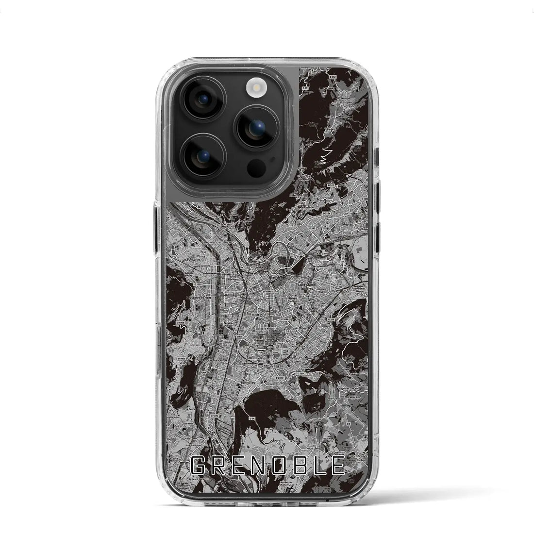 【グルノーブル(フランス)】地図柄iPhoneケース(MagSafeタイプ)