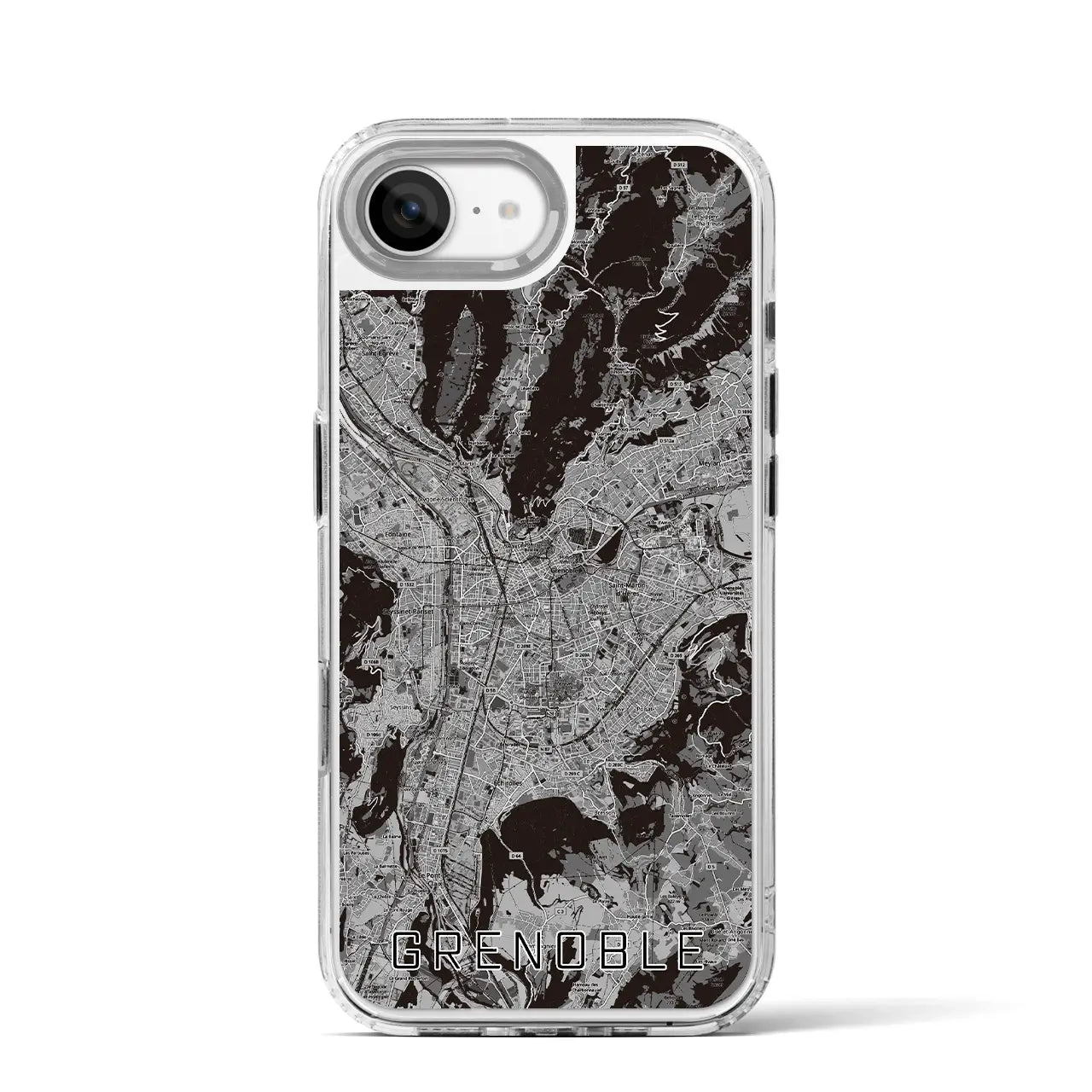 【グルノーブル(フランス)】地図柄iPhoneケース(MagSafeタイプ)