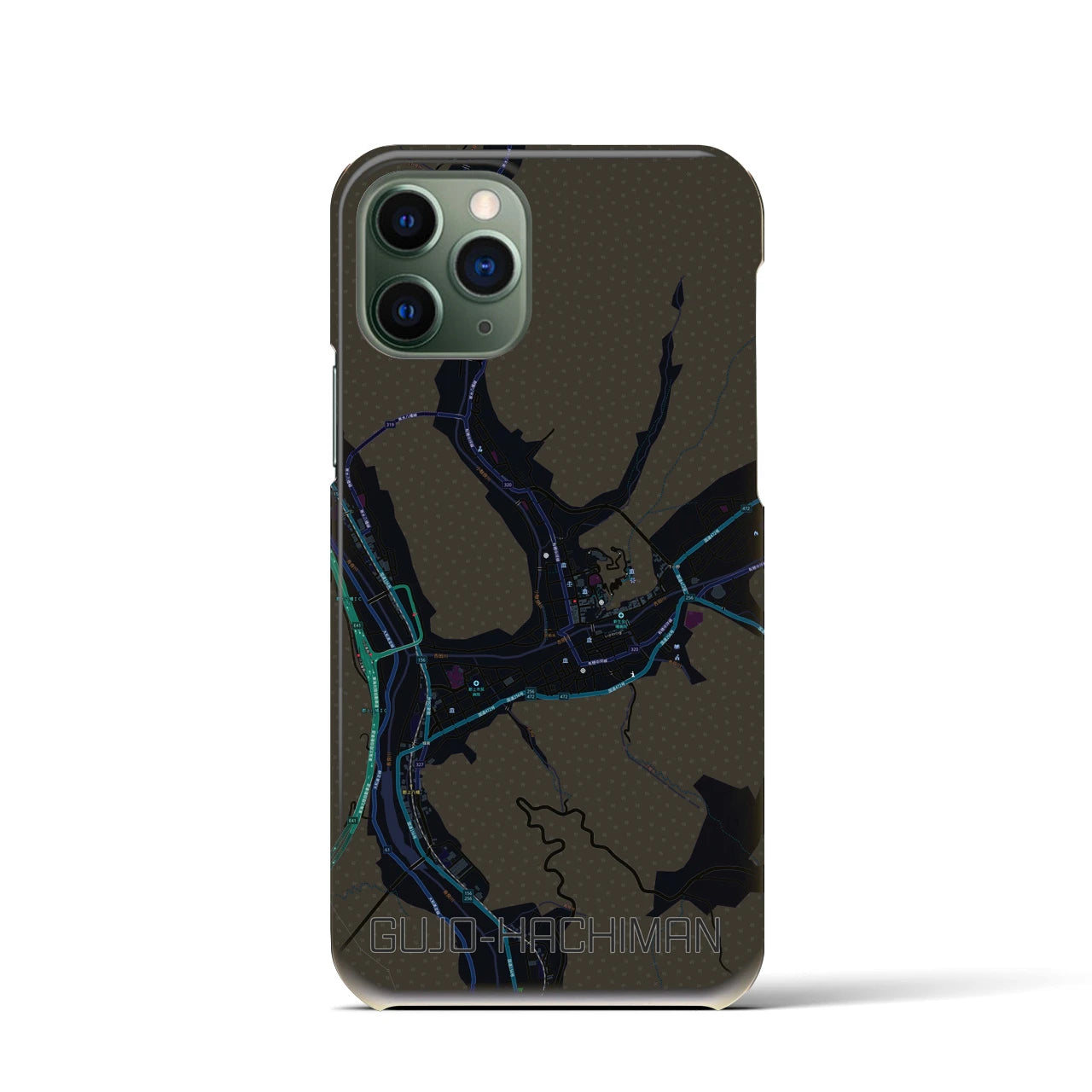 【郡上八幡(岐阜県)】地図柄iPhoneケース(バックカバータイプ)