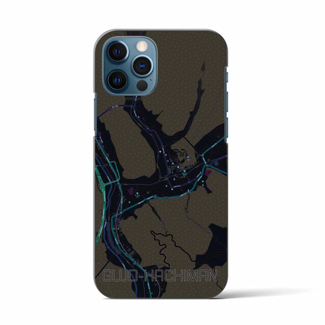 【郡上八幡(岐阜県)】地図柄iPhoneケース(バックカバータイプ)