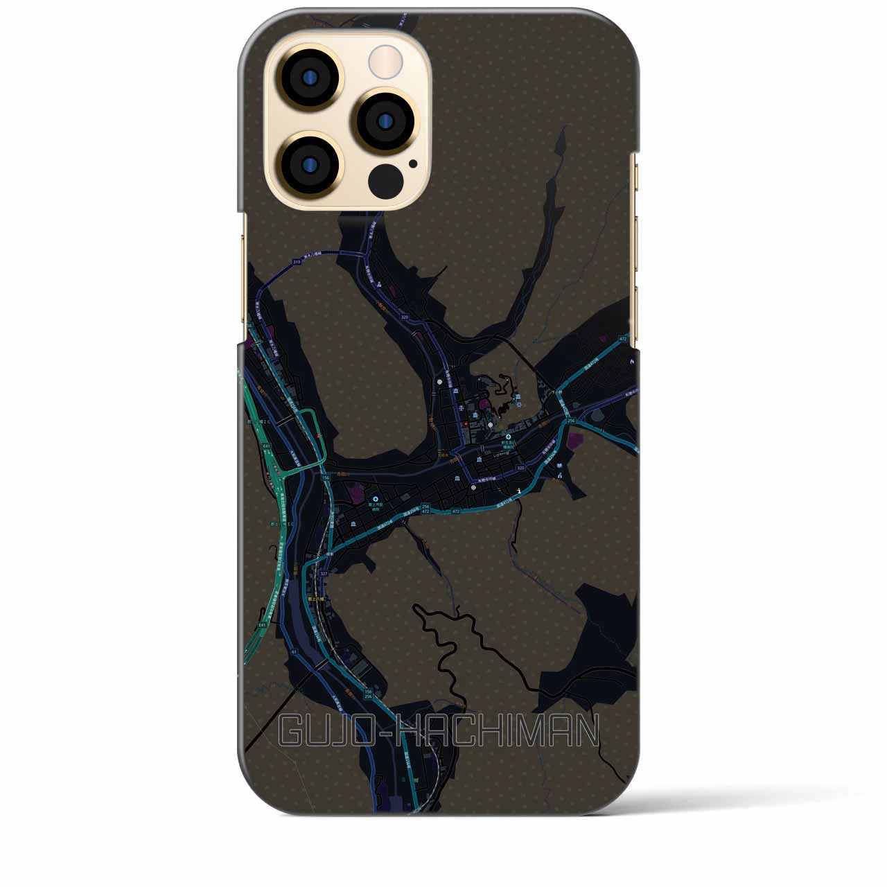 【郡上八幡(岐阜県)】地図柄iPhoneケース(バックカバータイプ)