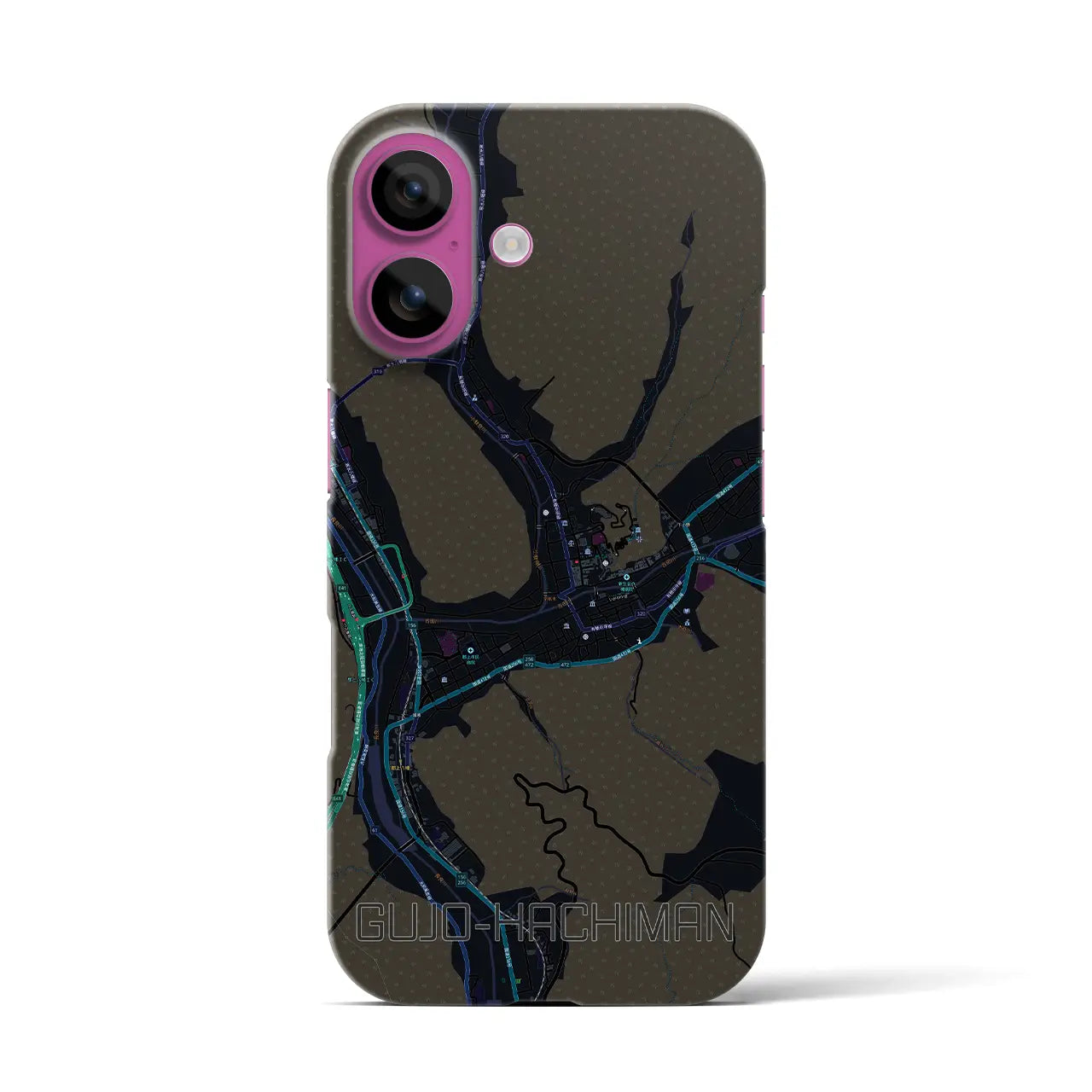 【郡上八幡(岐阜県)】地図柄iPhoneケース(バックカバータイプ)