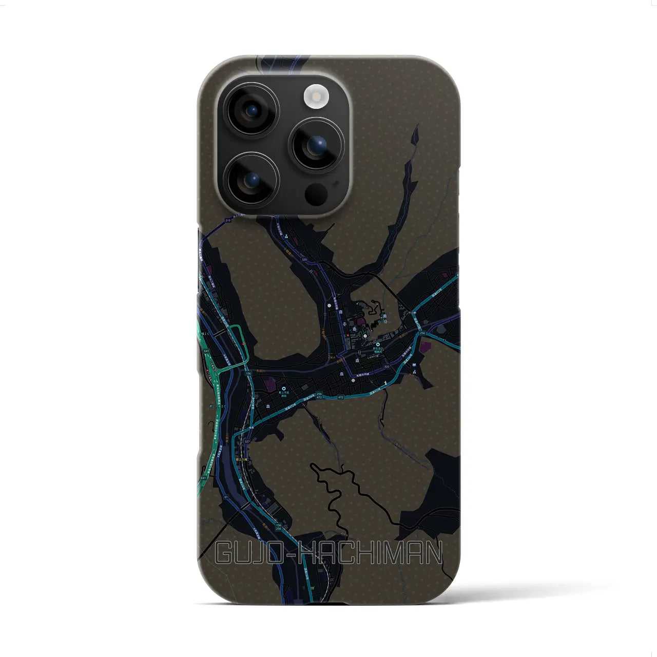 【郡上八幡(岐阜県)】地図柄iPhoneケース(バックカバータイプ)