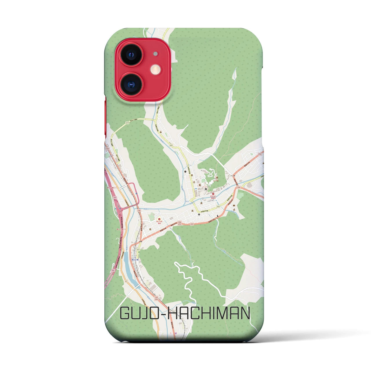 【郡上八幡(岐阜県)】地図柄iPhoneケース(バックカバータイプ)