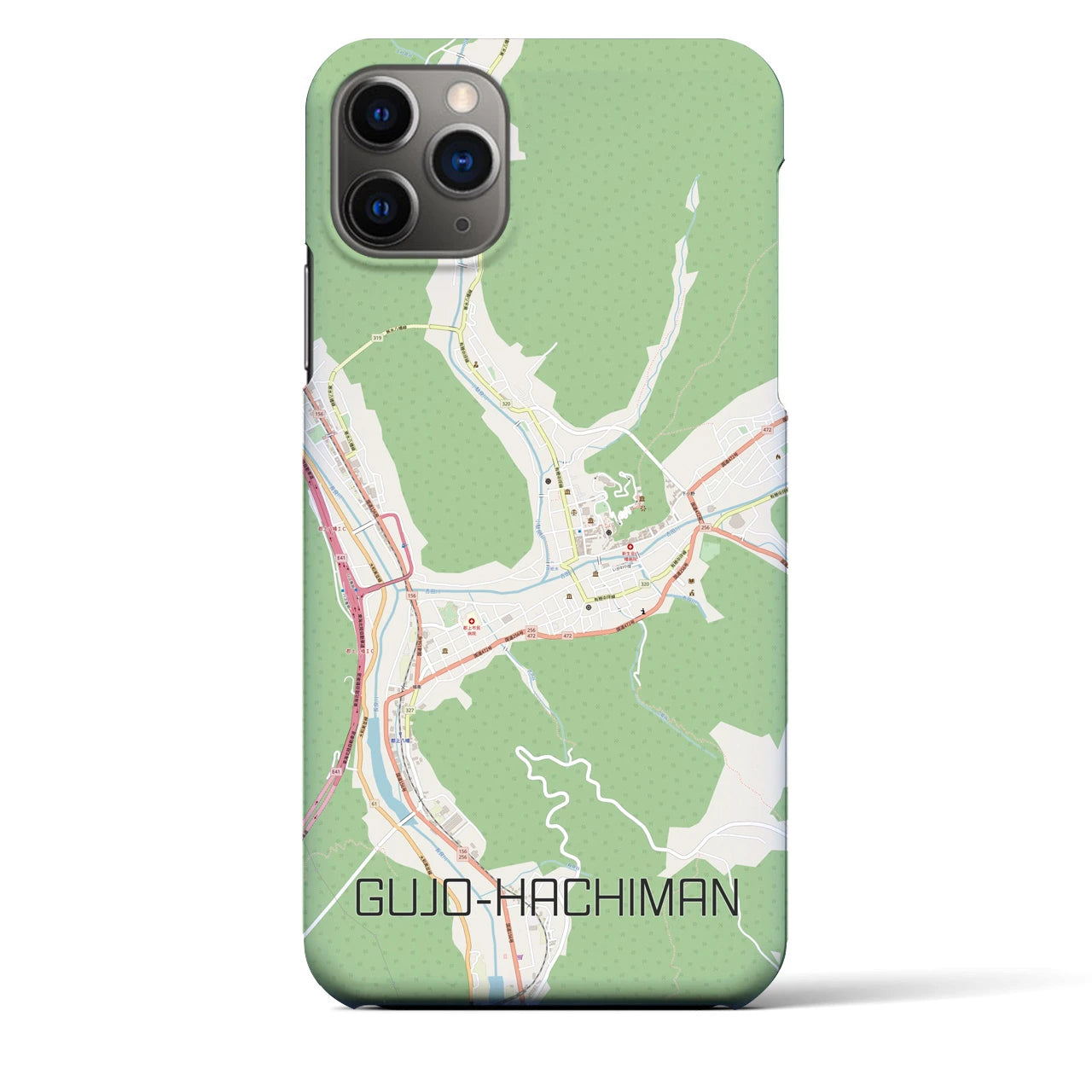 【郡上八幡(岐阜県)】地図柄iPhoneケース(バックカバータイプ)