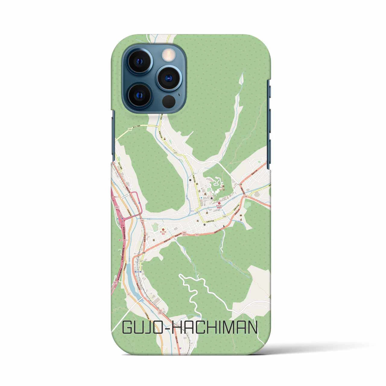 【郡上八幡(岐阜県)】地図柄iPhoneケース(バックカバータイプ)