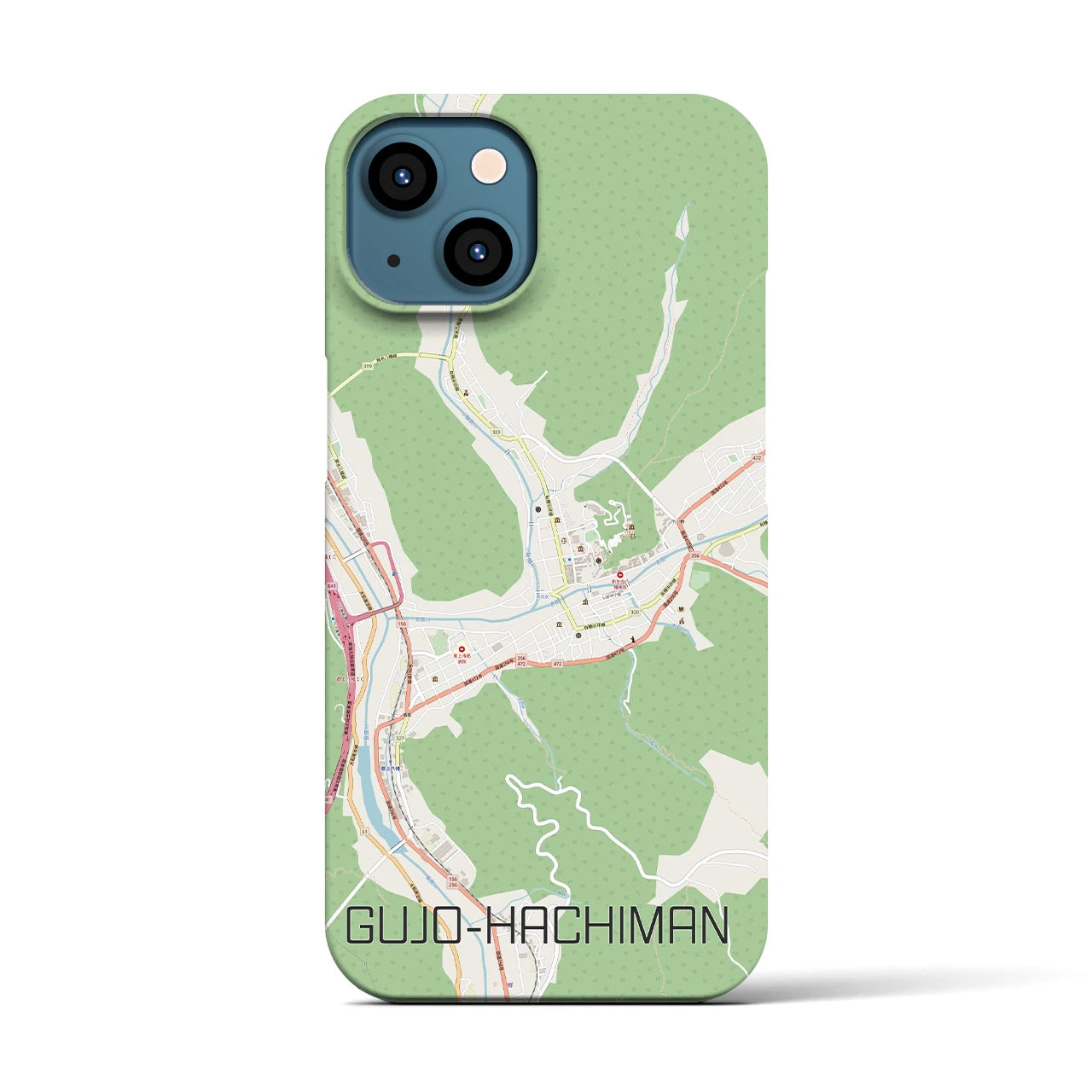【郡上八幡(岐阜県)】地図柄iPhoneケース(バックカバータイプ)