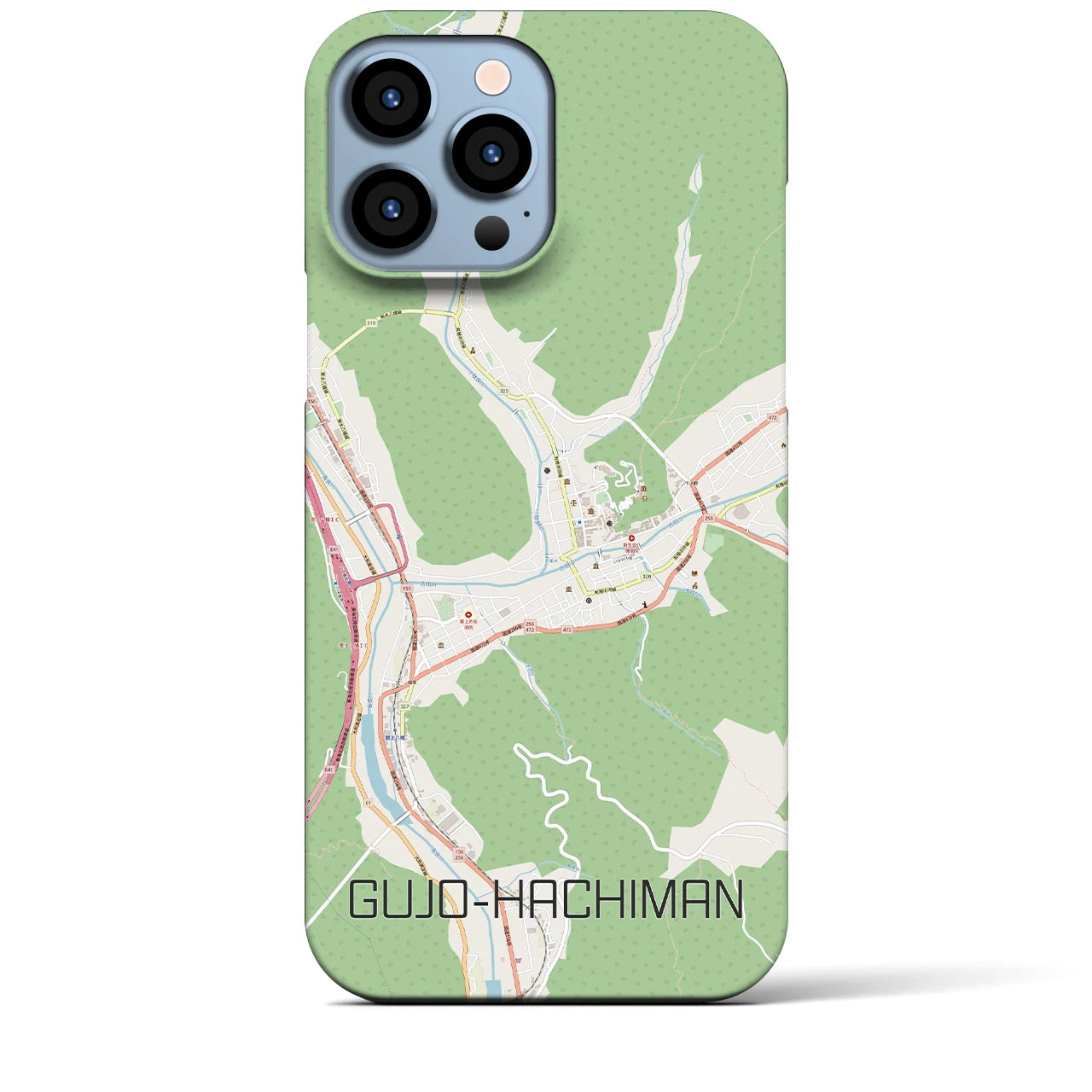 【郡上八幡(岐阜県)】地図柄iPhoneケース(バックカバータイプ)