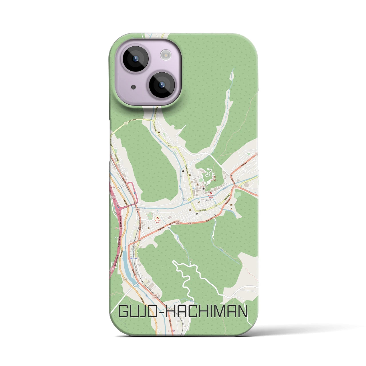 【郡上八幡(岐阜県)】地図柄iPhoneケース(バックカバータイプ)