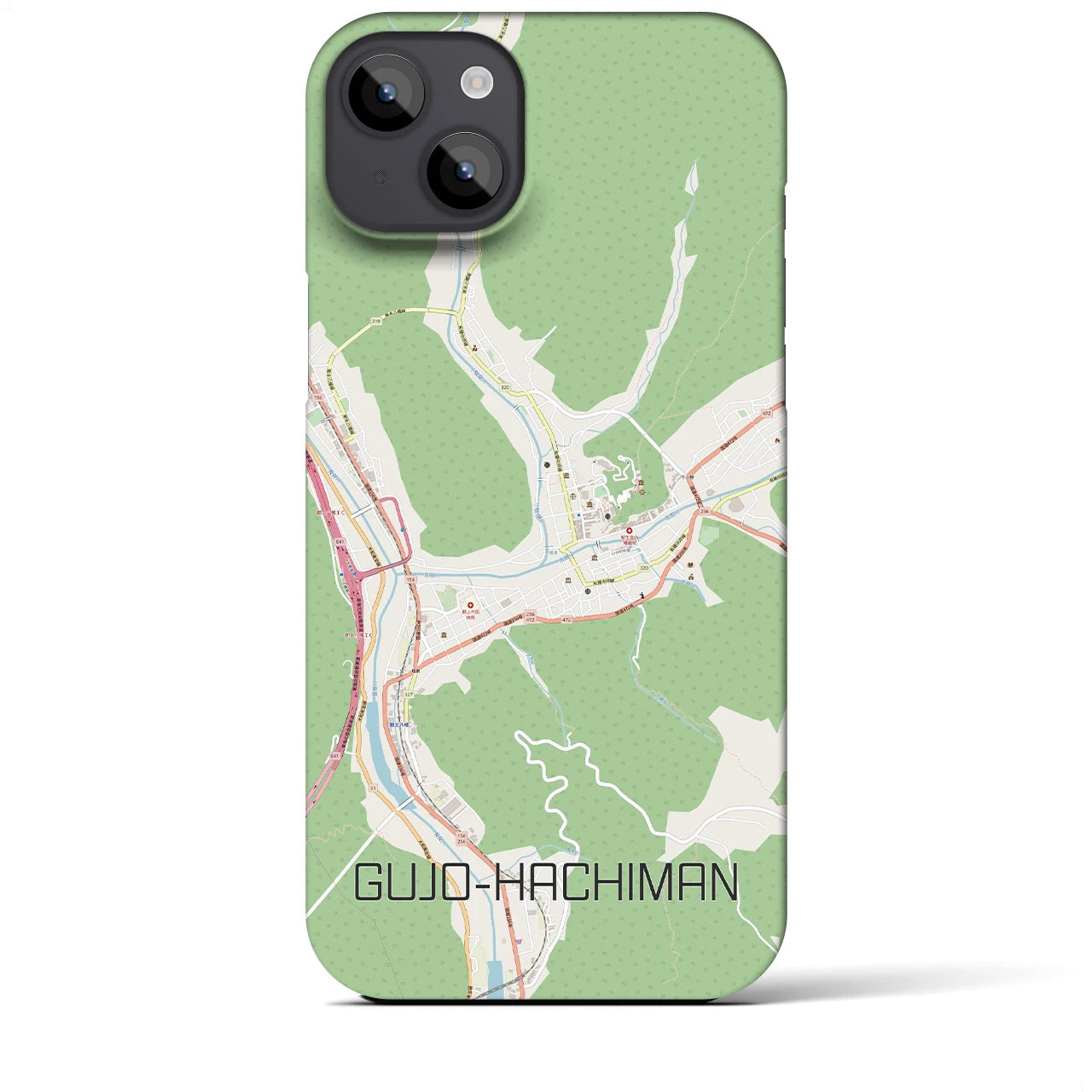 【郡上八幡(岐阜県)】地図柄iPhoneケース(バックカバータイプ)