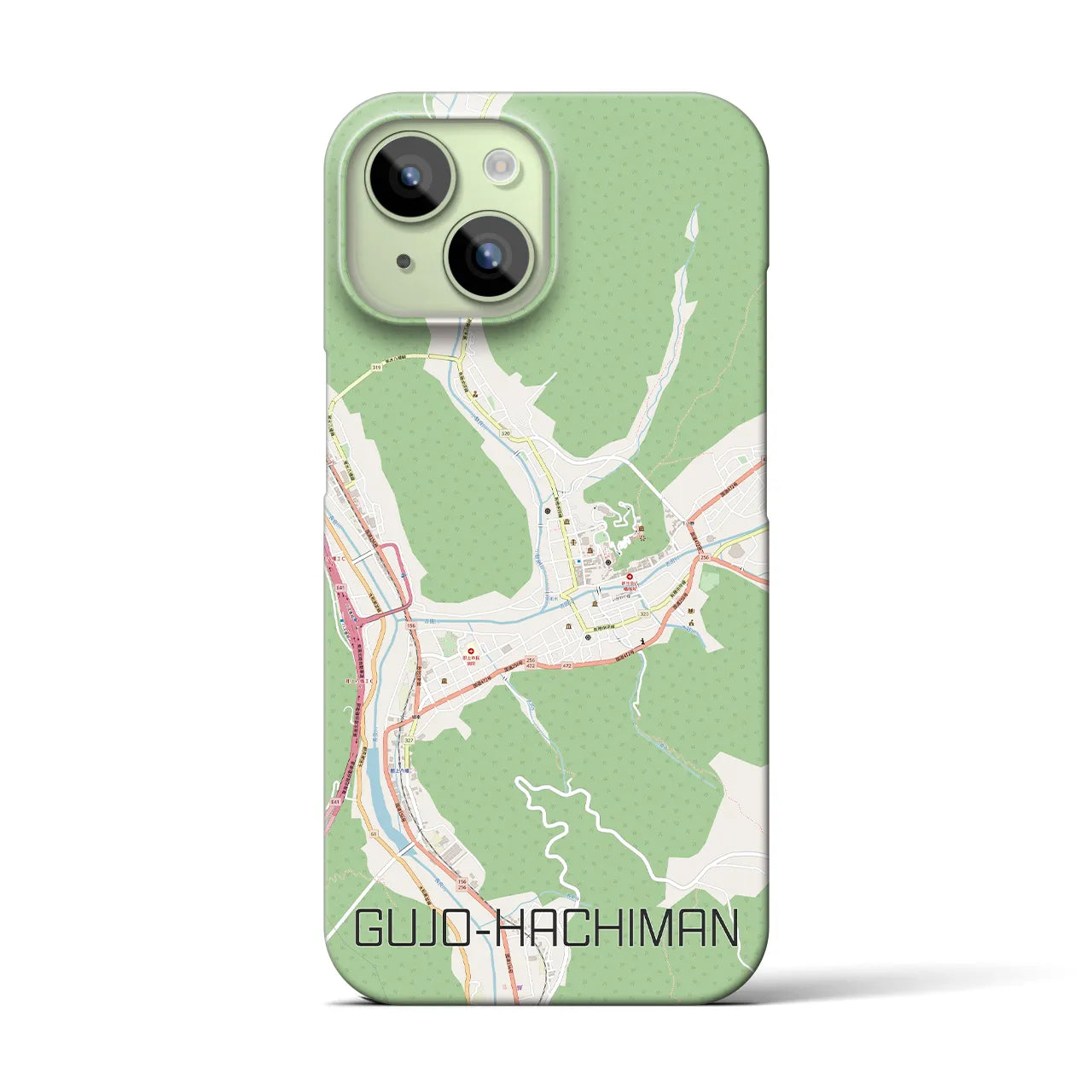 【郡上八幡(岐阜県)】地図柄iPhoneケース(バックカバータイプ)