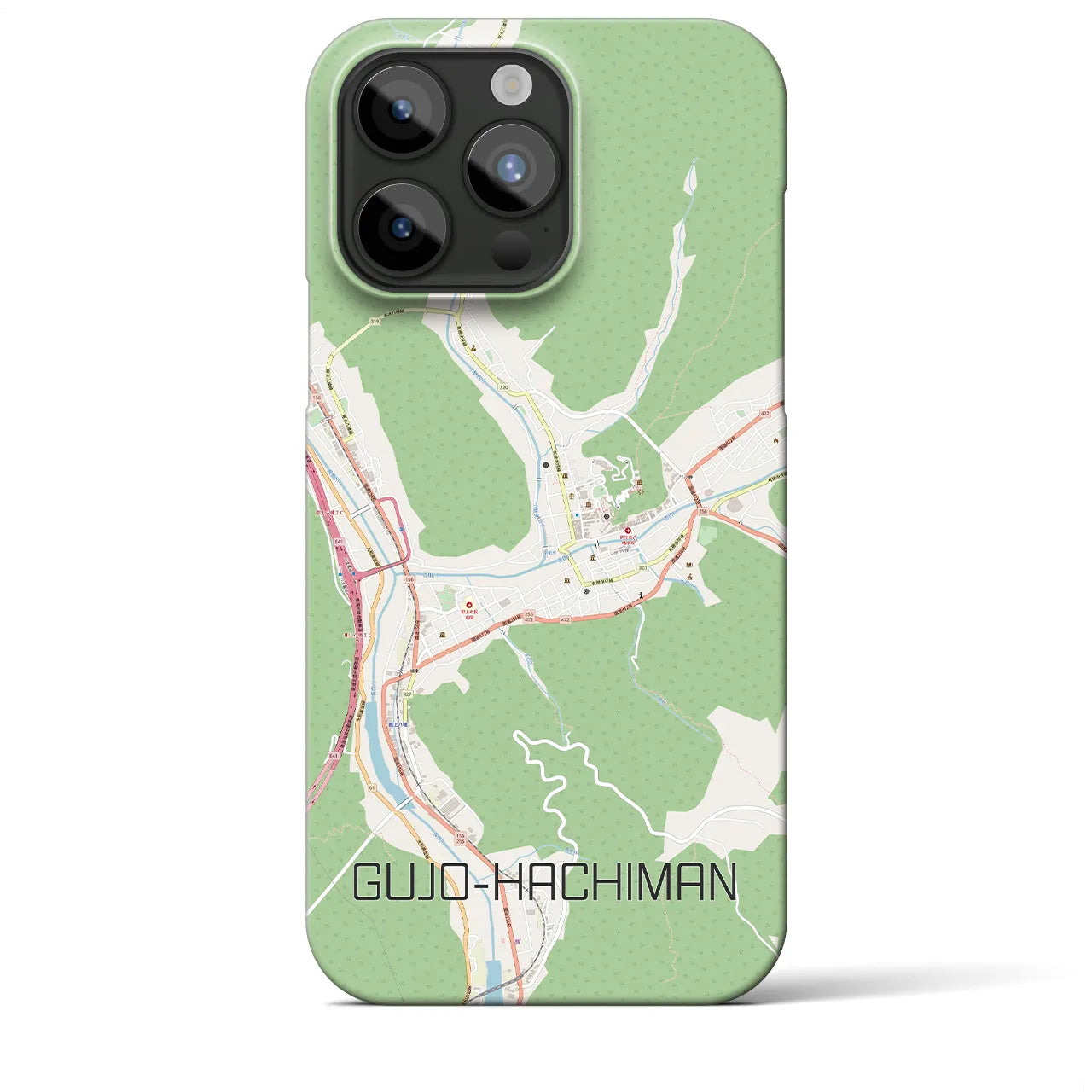 【郡上八幡(岐阜県)】地図柄iPhoneケース(バックカバータイプ)