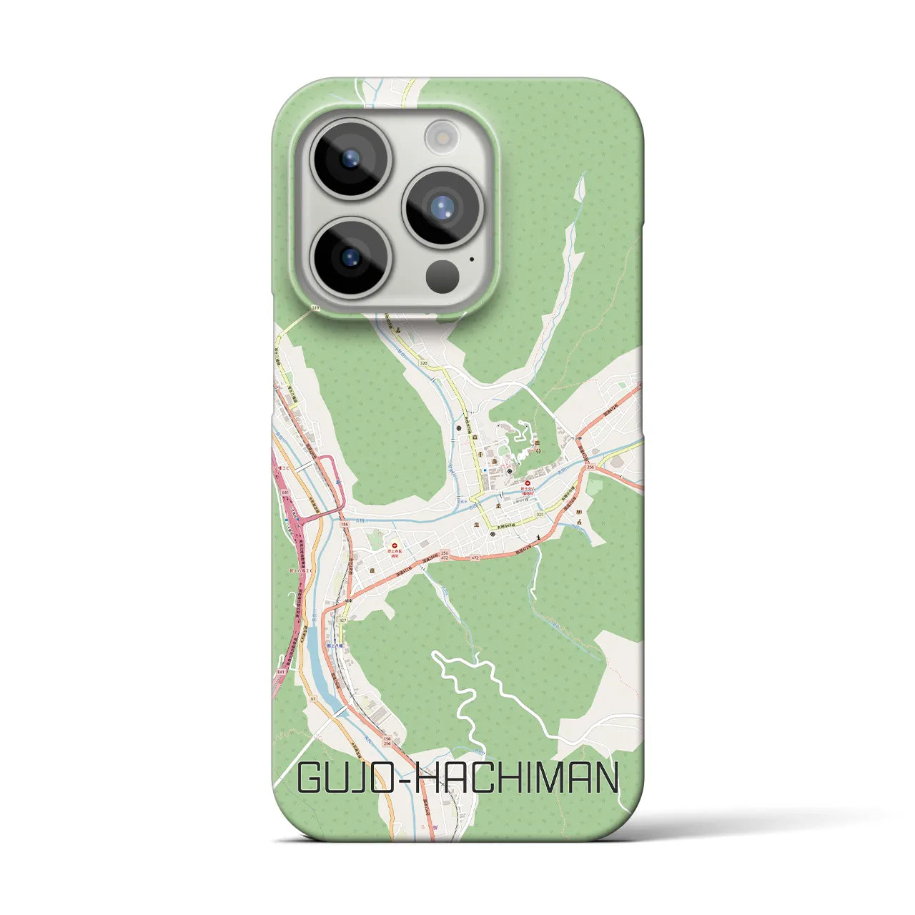 【郡上八幡(岐阜県)】地図柄iPhoneケース(バックカバータイプ)