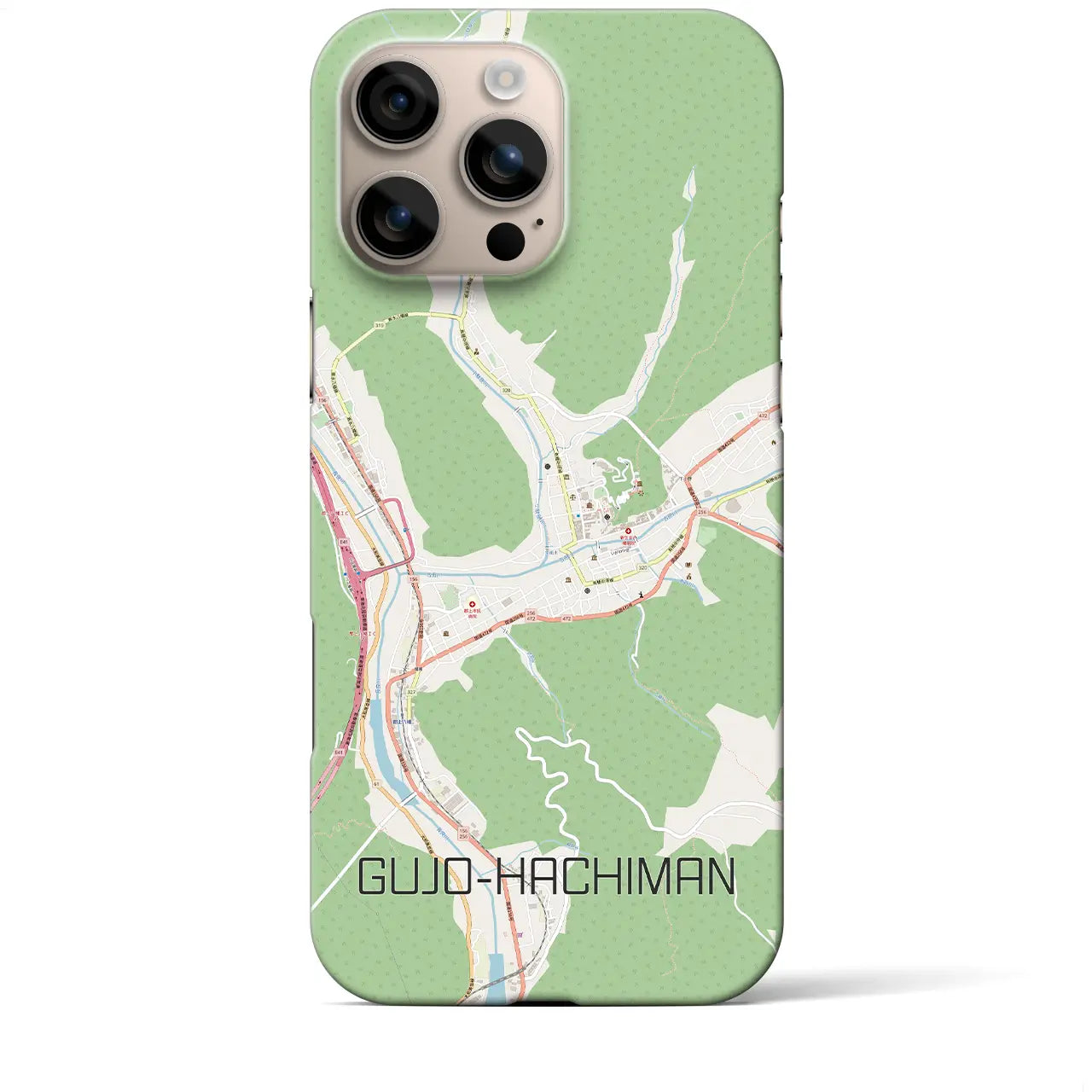 【郡上八幡(岐阜県)】地図柄iPhoneケース(バックカバータイプ)