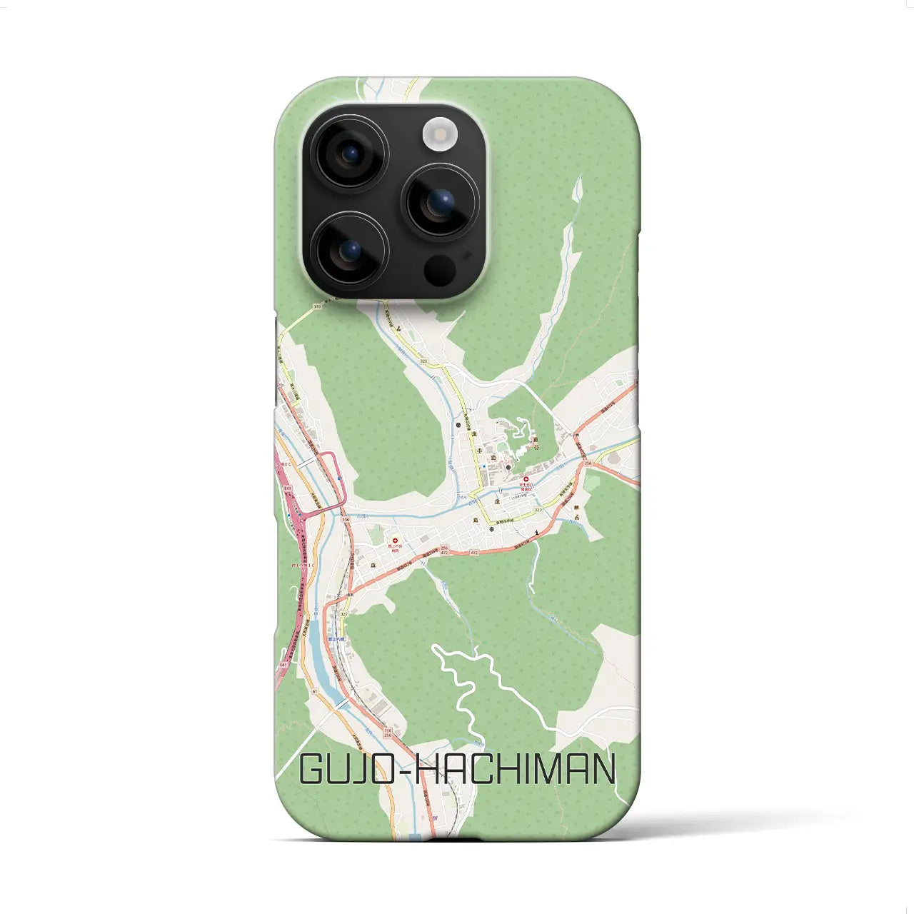 【郡上八幡(岐阜県)】地図柄iPhoneケース(バックカバータイプ)