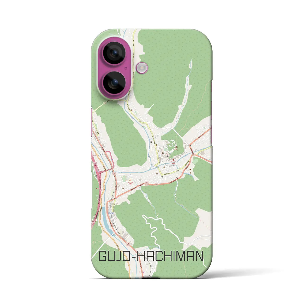 【郡上八幡(岐阜県)】地図柄iPhoneケース(バックカバータイプ)