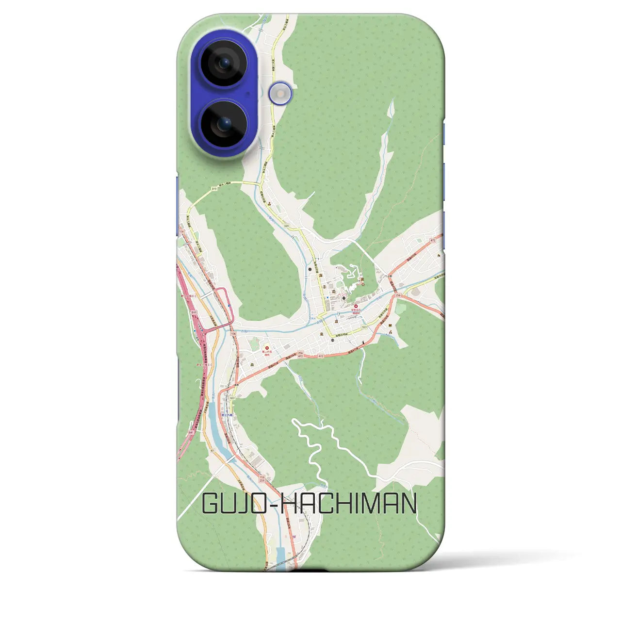 【郡上八幡(岐阜県)】地図柄iPhoneケース(バックカバータイプ)