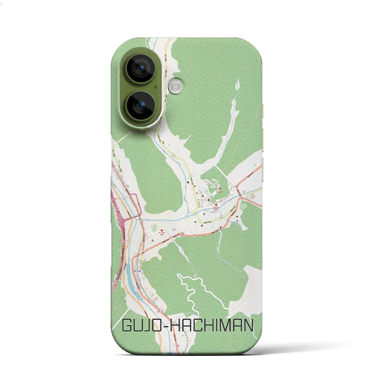 【郡上八幡(岐阜県)】地図柄iPhoneケース(バックカバータイプ)