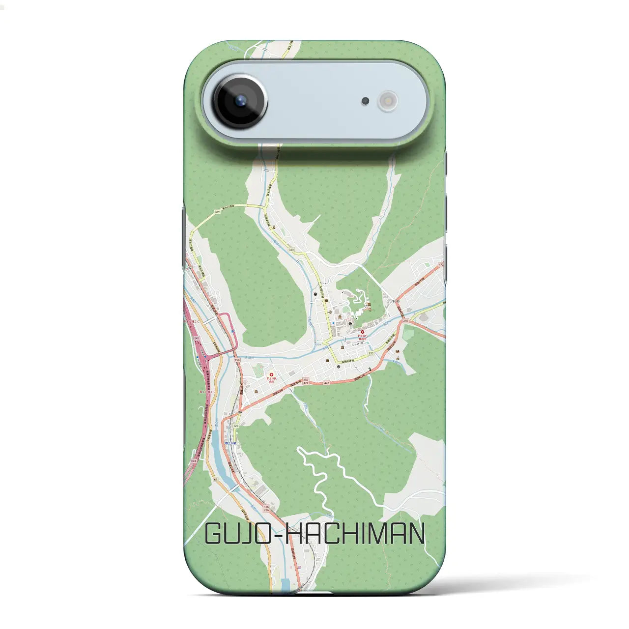 【郡上八幡(岐阜県)】地図柄iPhoneケース(バックカバータイプ)ナチュラル・iPhone 17 Pro Max 用