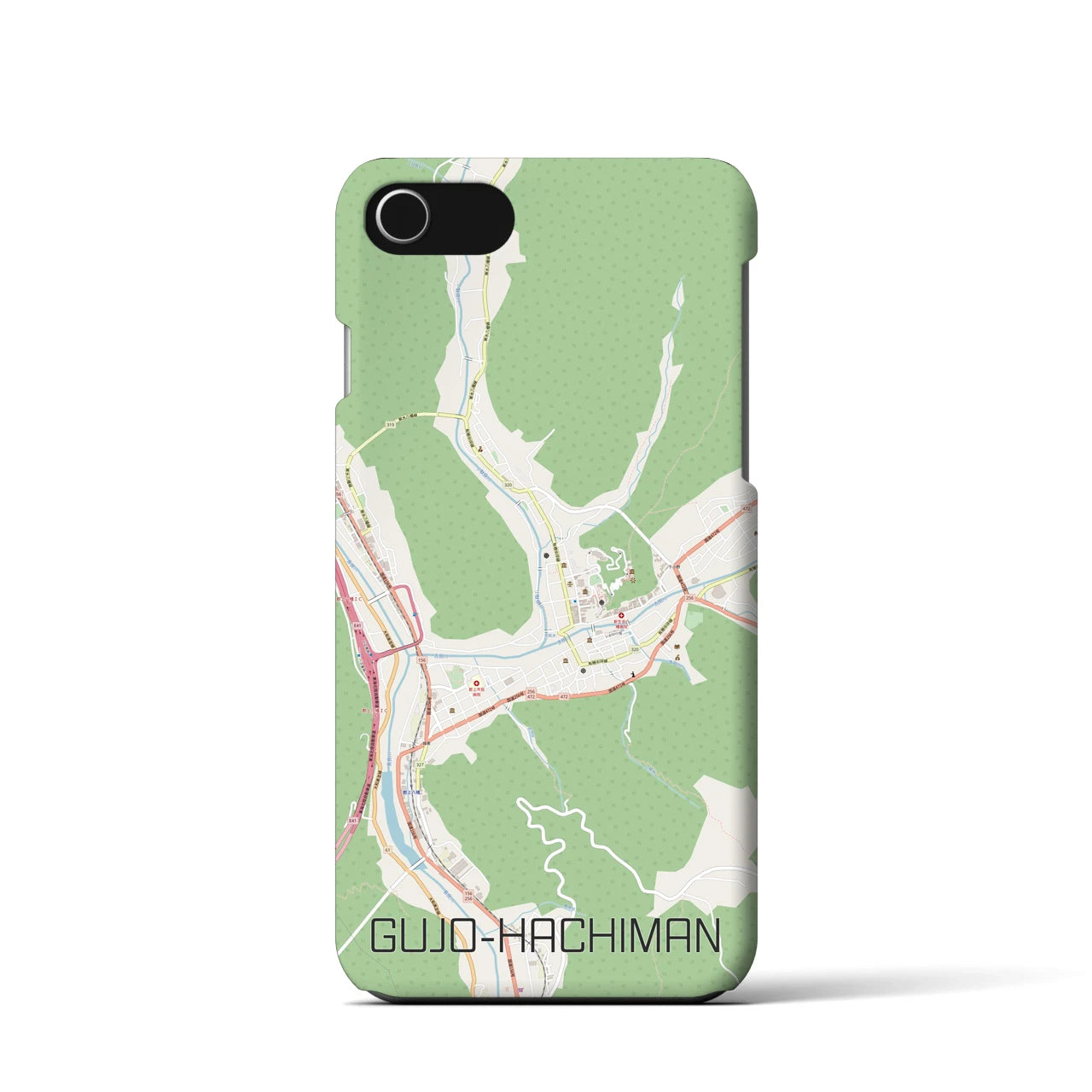 【郡上八幡(岐阜県)】地図柄iPhoneケース(バックカバータイプ)