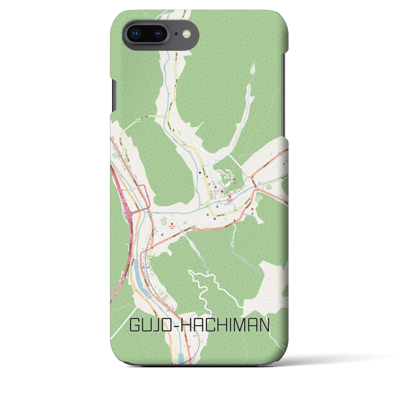 【郡上八幡(岐阜県)】地図柄iPhoneケース(バックカバータイプ)