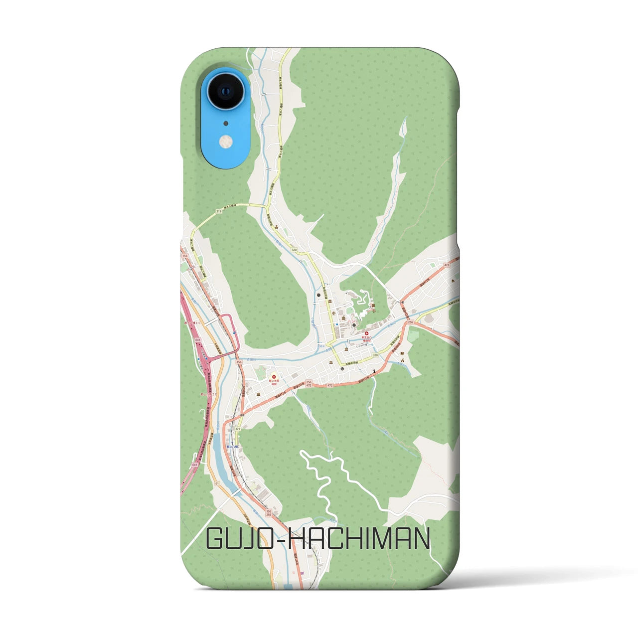 【郡上八幡(岐阜県)】地図柄iPhoneケース(バックカバータイプ)