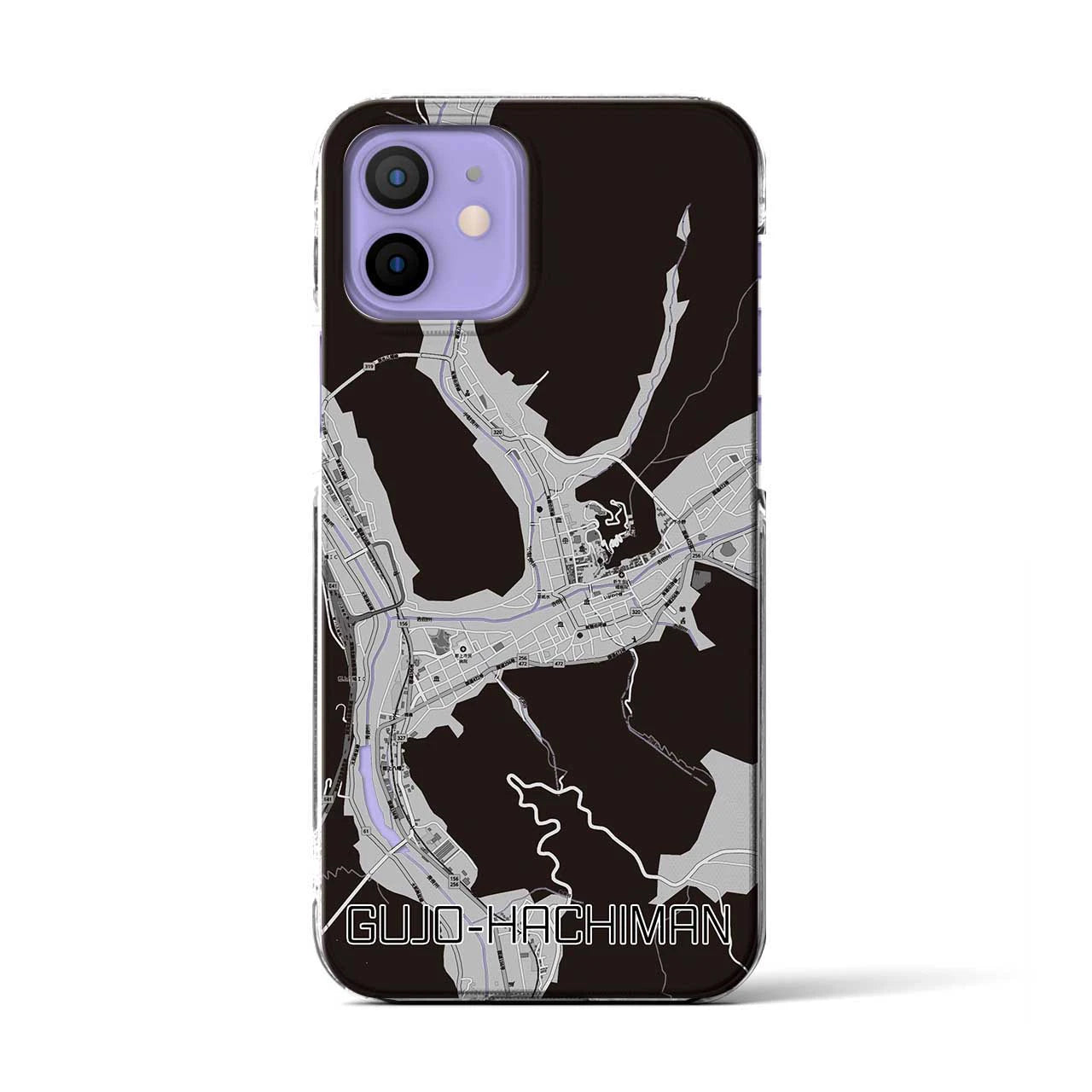 【郡上八幡(岐阜県)】地図柄iPhoneケース(クリアタイプ)