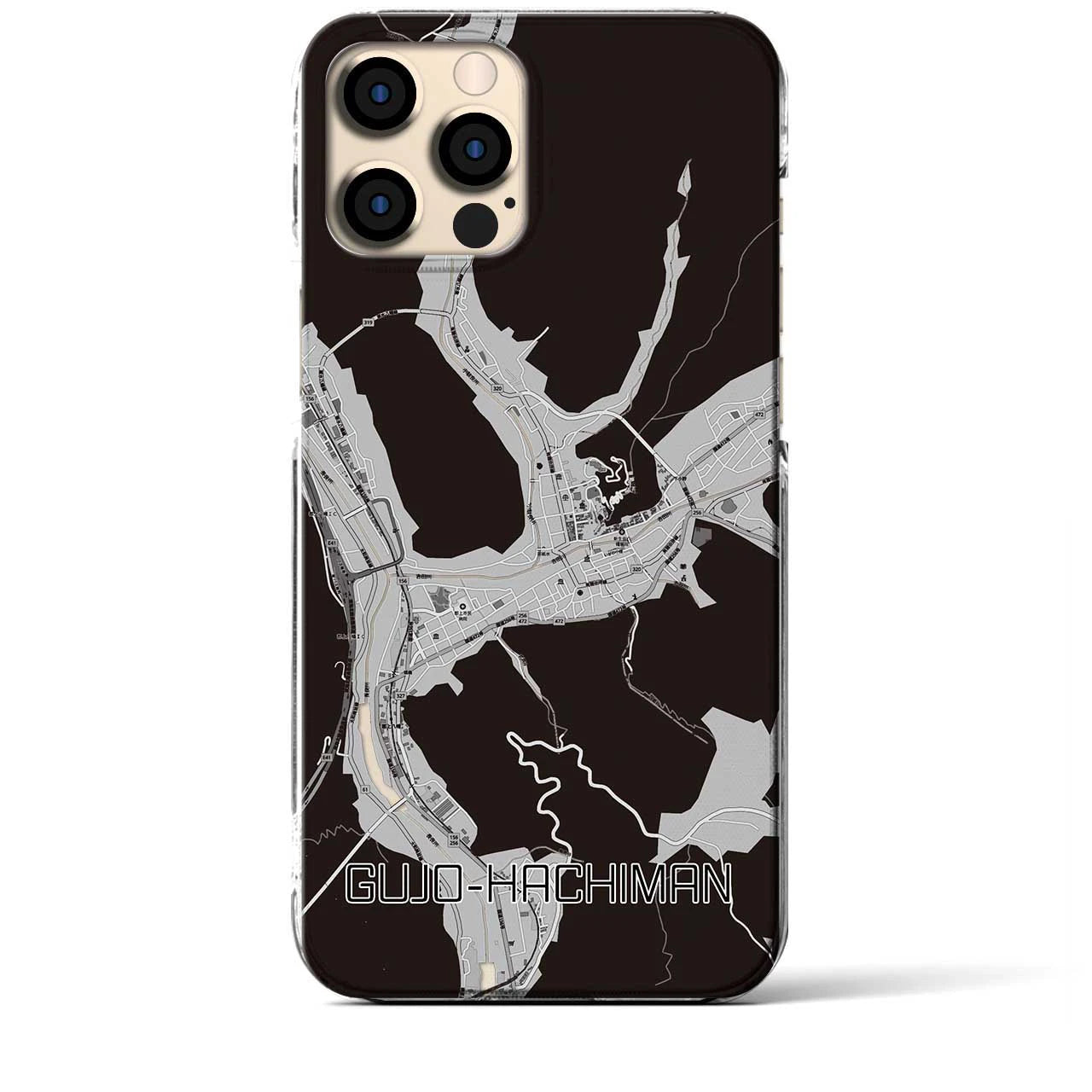 【郡上八幡(岐阜県)】地図柄iPhoneケース(クリアタイプ)