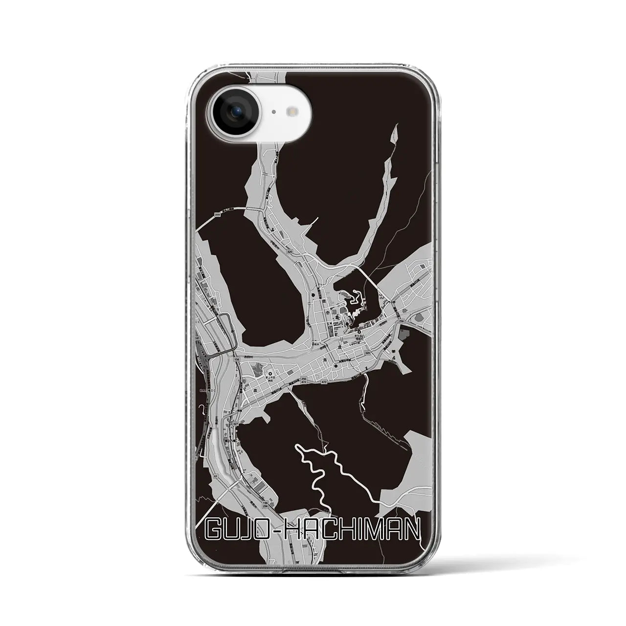 【郡上八幡(岐阜県)】地図柄iPhoneケース(クリアタイプ)