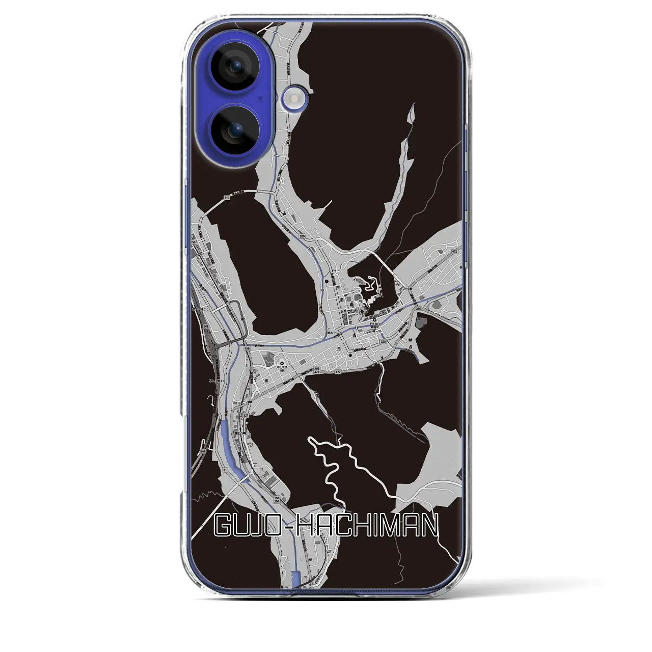 【郡上八幡(岐阜県)】地図柄iPhoneケース(クリアタイプ)