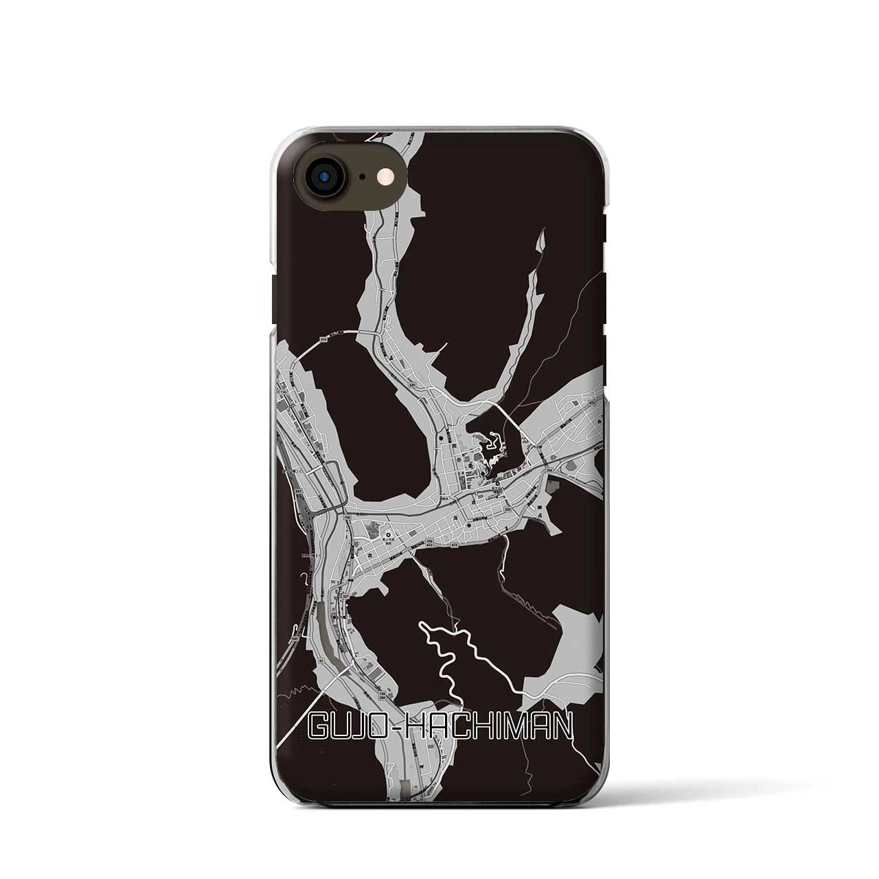 【郡上八幡(岐阜県)】地図柄iPhoneケース(クリアタイプ)