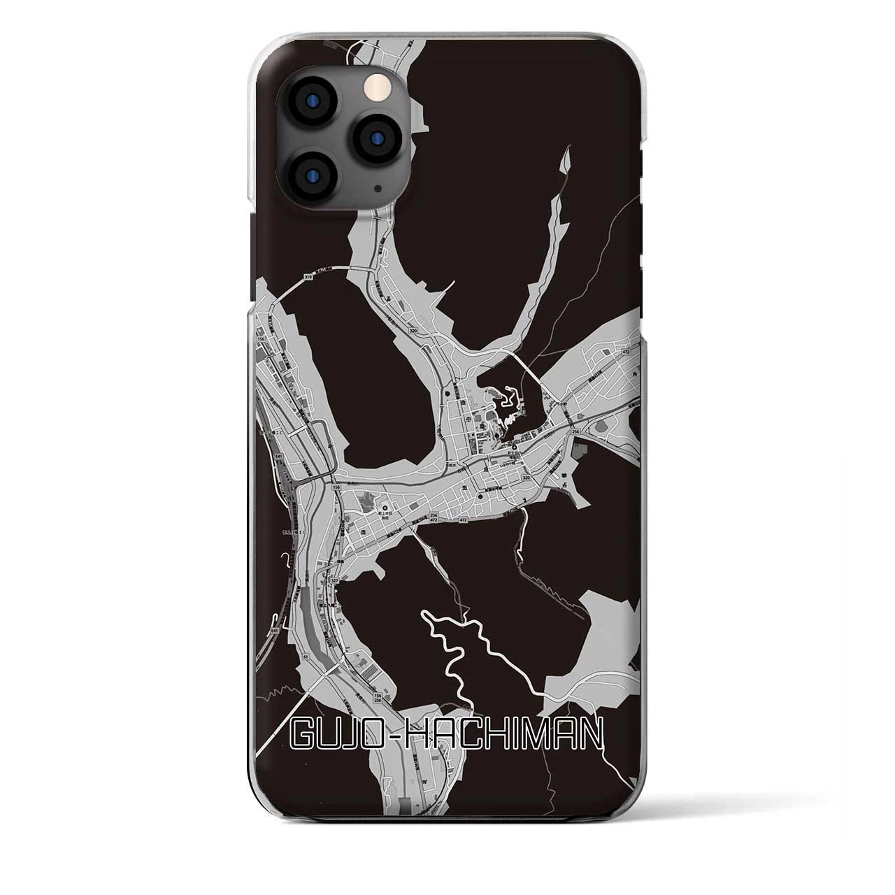 【郡上八幡(岐阜県)】地図柄iPhoneケース(クリアタイプ)