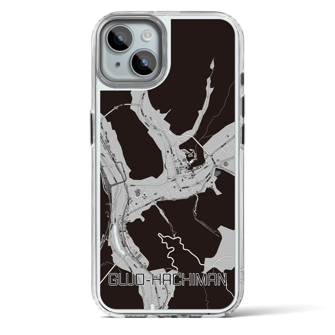 【郡上八幡(岐阜県)】地図柄iPhoneケース(MagSafeタイプ)