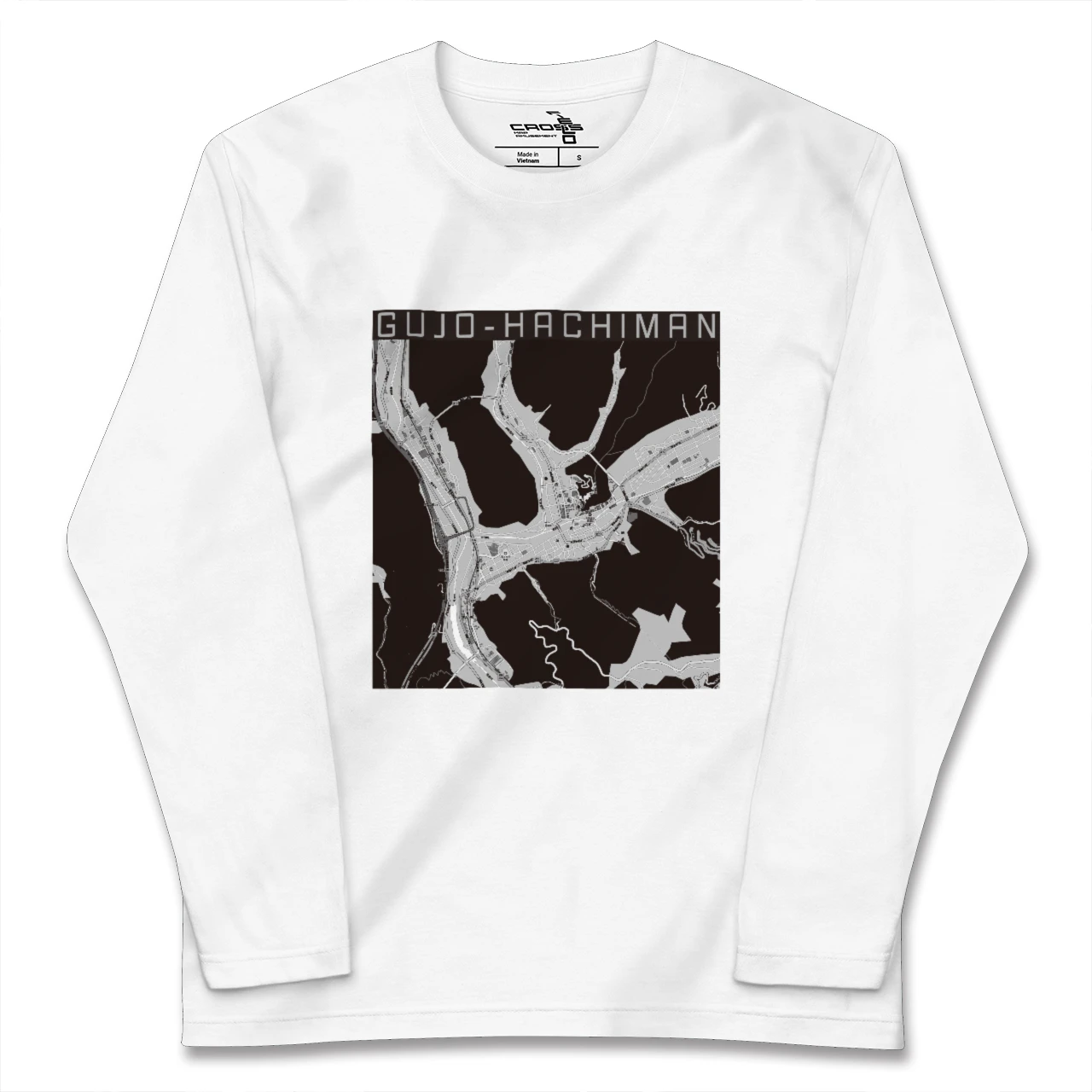 【郡上八幡(岐阜県)】地図柄ロングスリーブTシャツ
