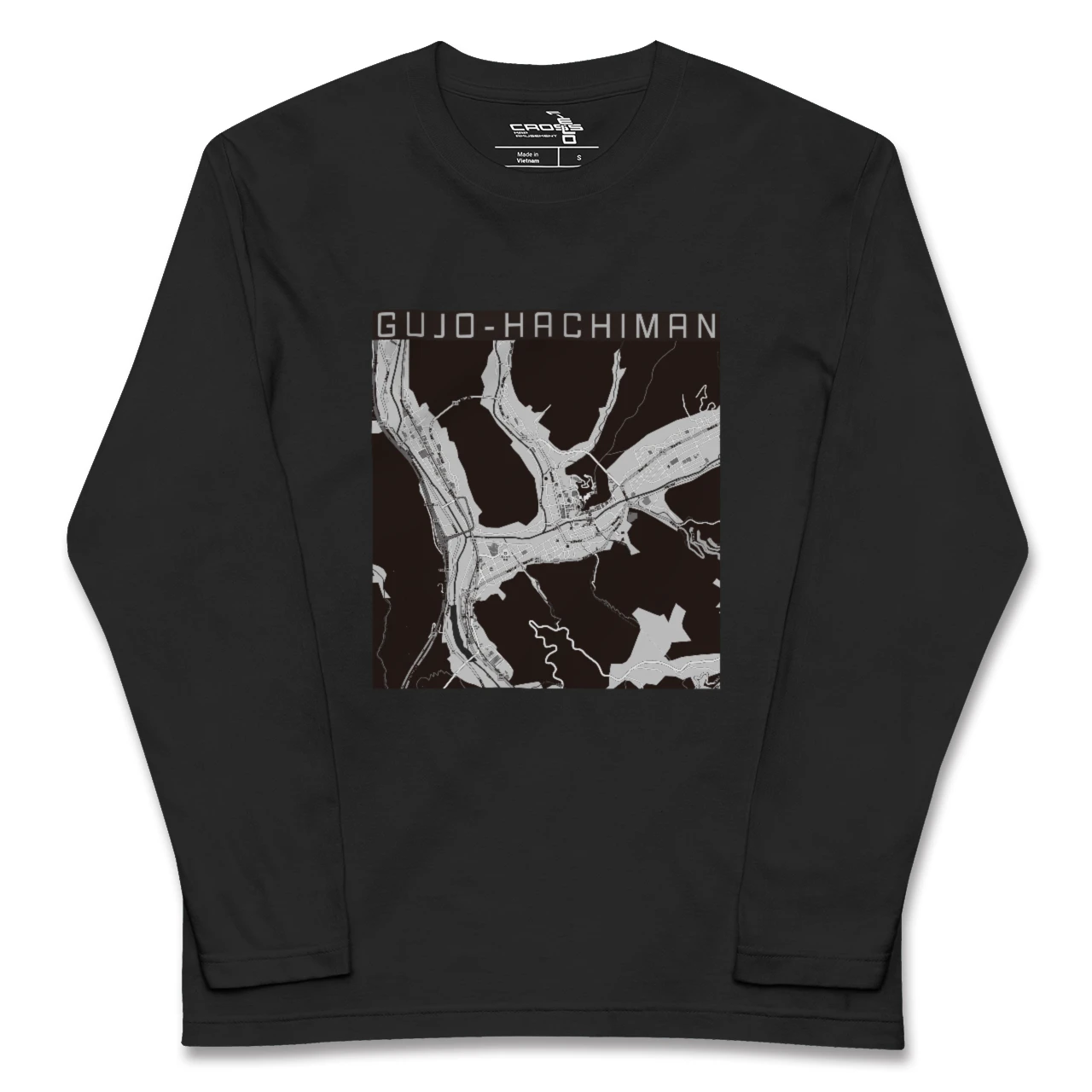 【郡上八幡(岐阜県)】地図柄ロングスリーブTシャツ