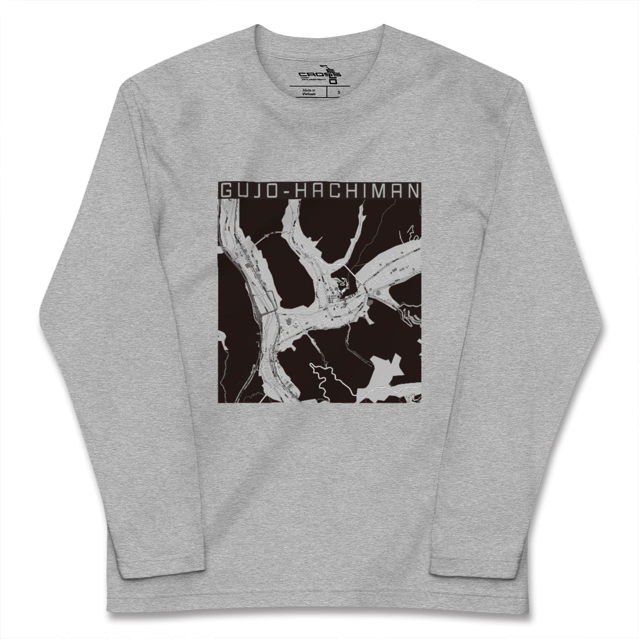 【郡上八幡(岐阜県)】地図柄ロングスリーブTシャツ
