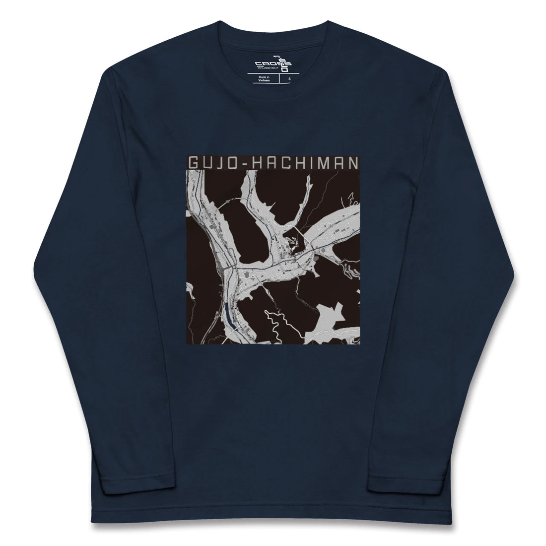 【郡上八幡(岐阜県)】地図柄ロングスリーブTシャツ