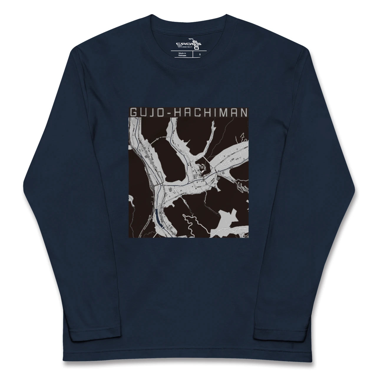 【郡上八幡(岐阜県)】地図柄ロングスリーブTシャツ