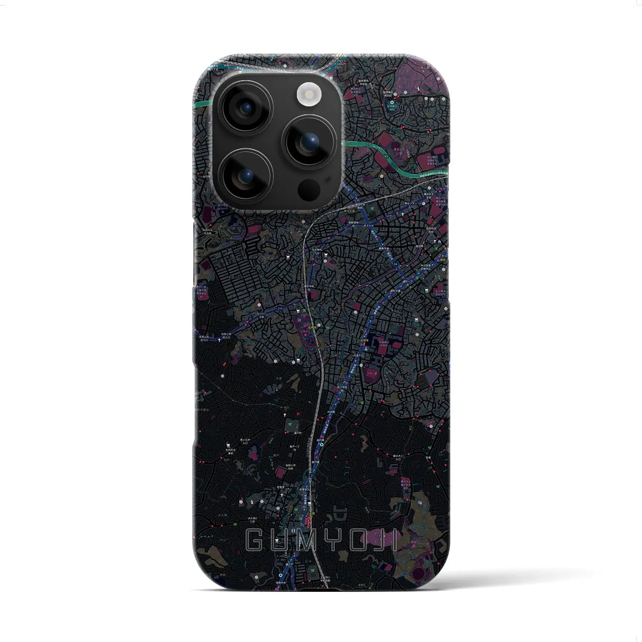 【弘明寺(神奈川県)】地図柄iPhoneケース(バックカバータイプ)