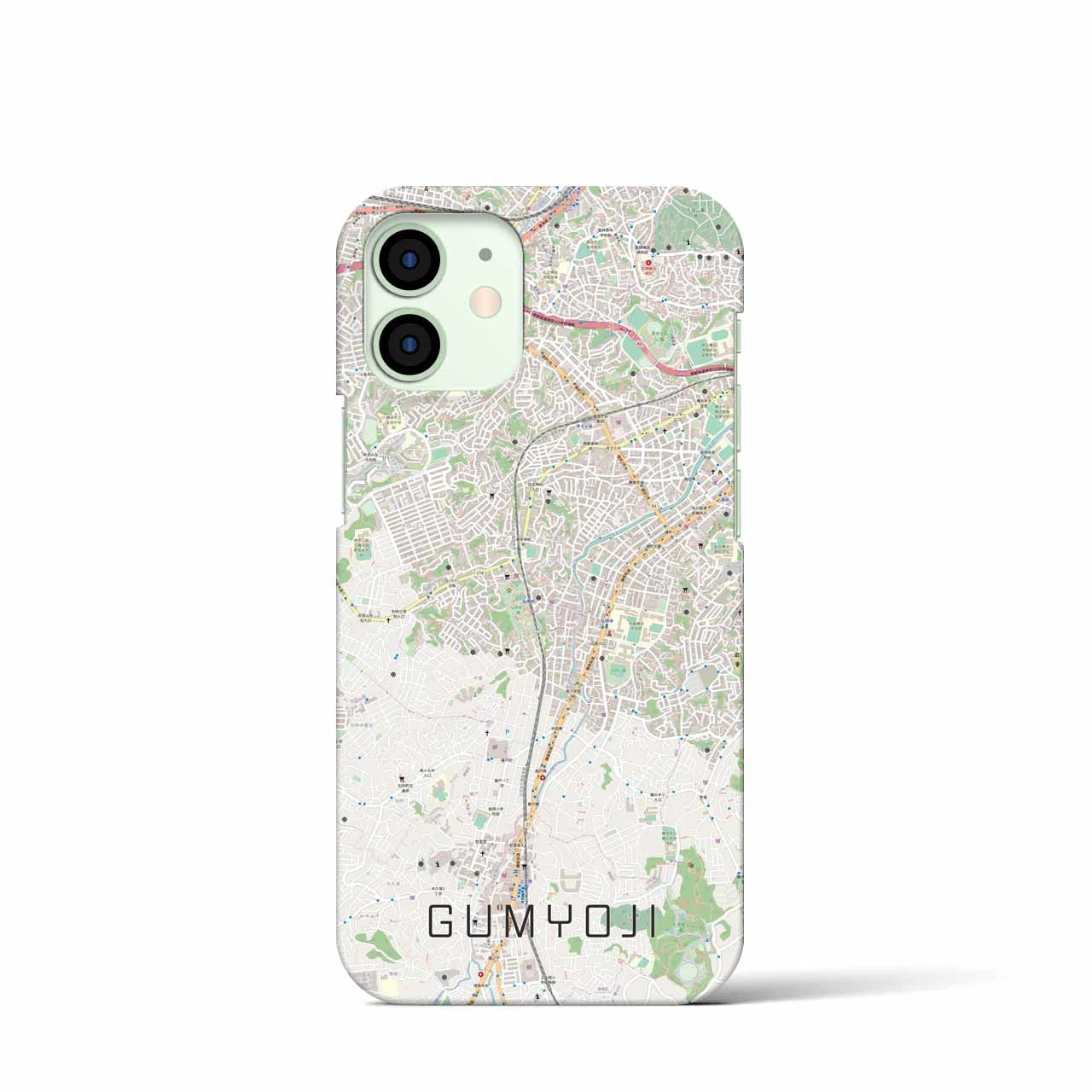 【弘明寺(神奈川県)】地図柄iPhoneケース(バックカバータイプ)