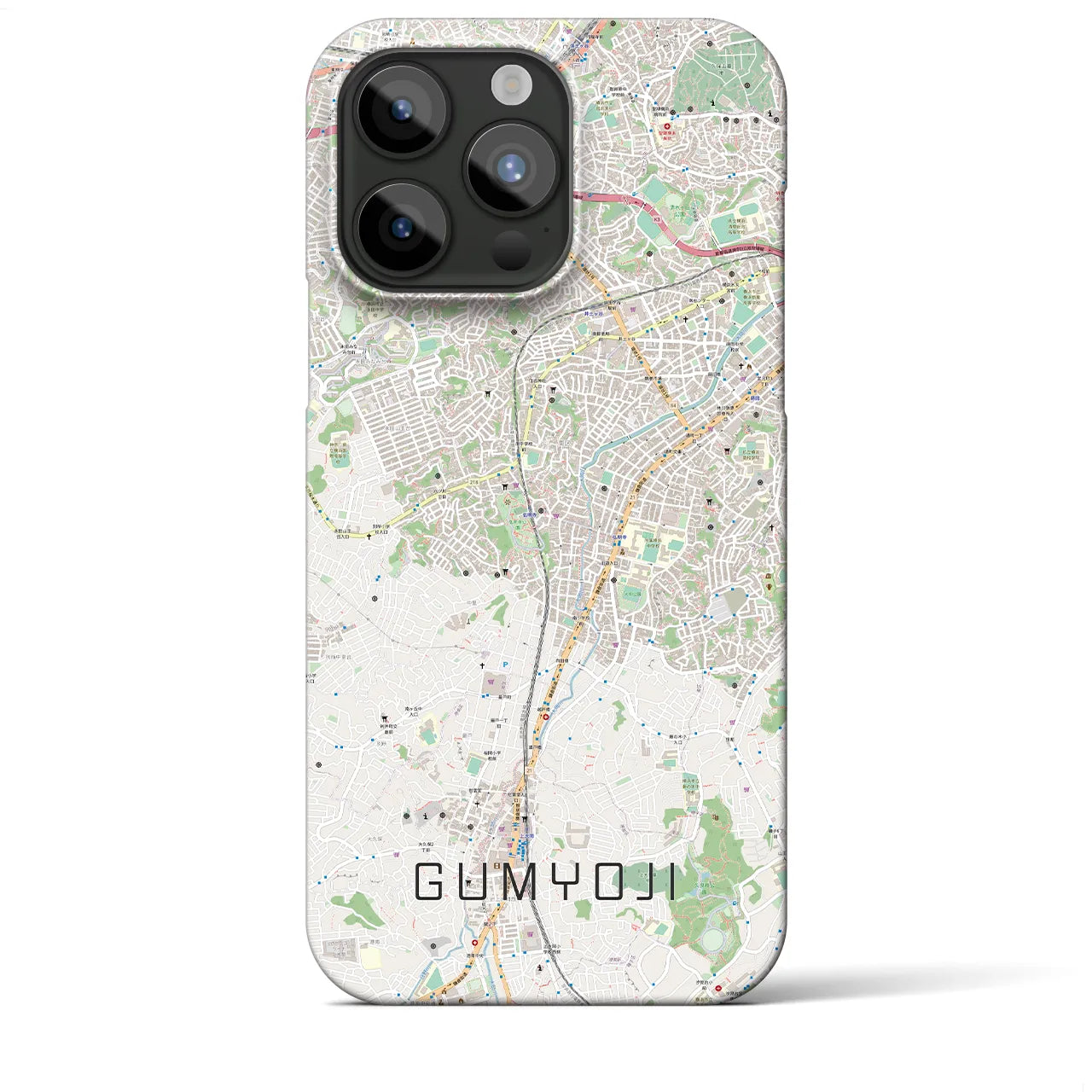 【弘明寺(神奈川県)】地図柄iPhoneケース(バックカバータイプ)