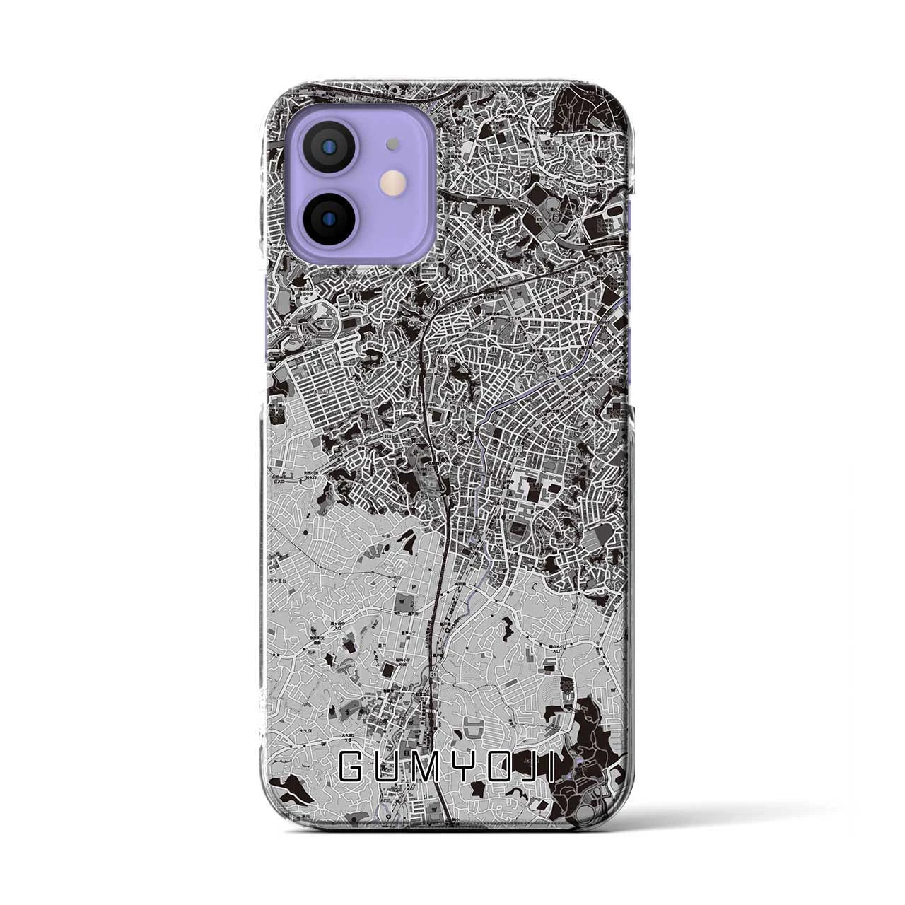 【弘明寺(神奈川県)】地図柄iPhoneケース(クリアタイプ)