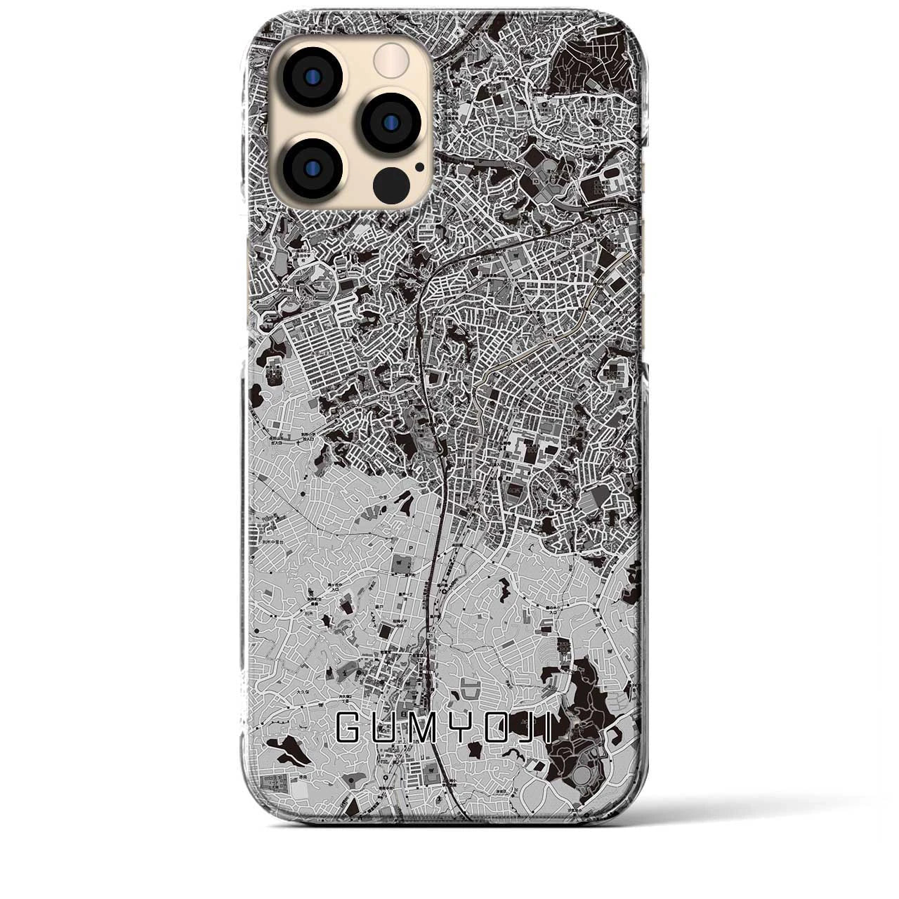 【弘明寺(神奈川県)】地図柄iPhoneケース(クリアタイプ)