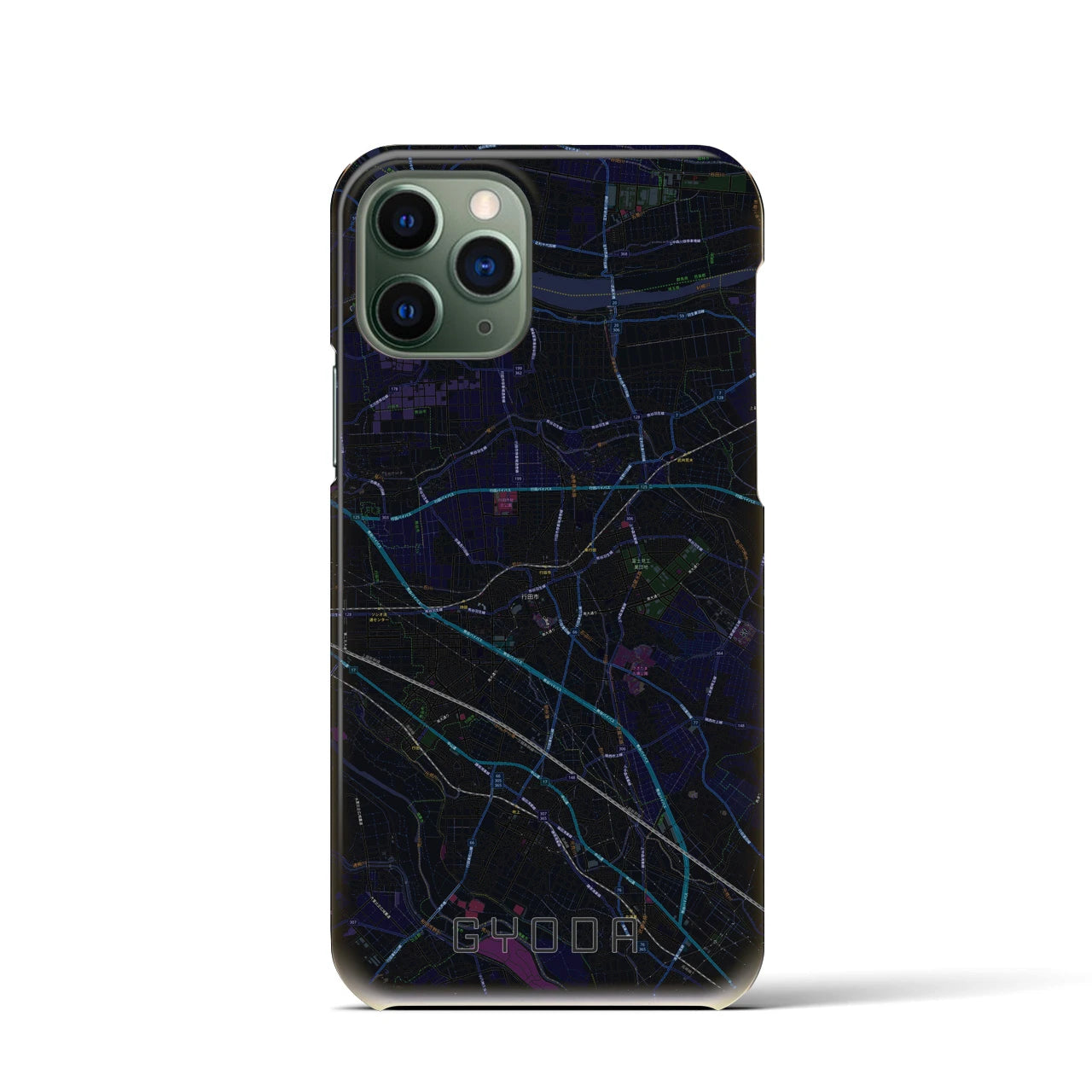 【行田(埼玉県)】地図柄iPhoneケース(バックカバータイプ)